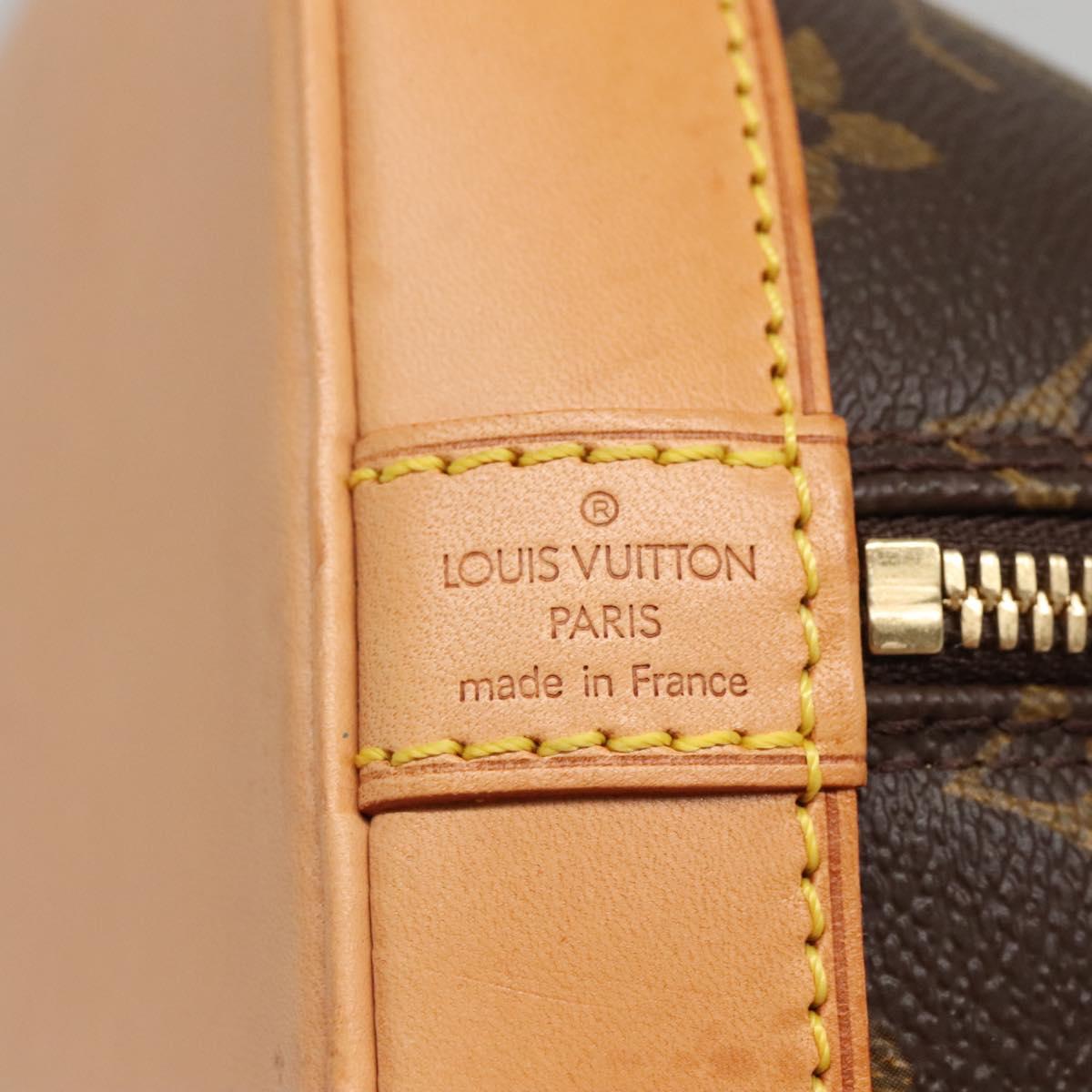 Louis Vuitton Alma, Brown, Canvas, handbag