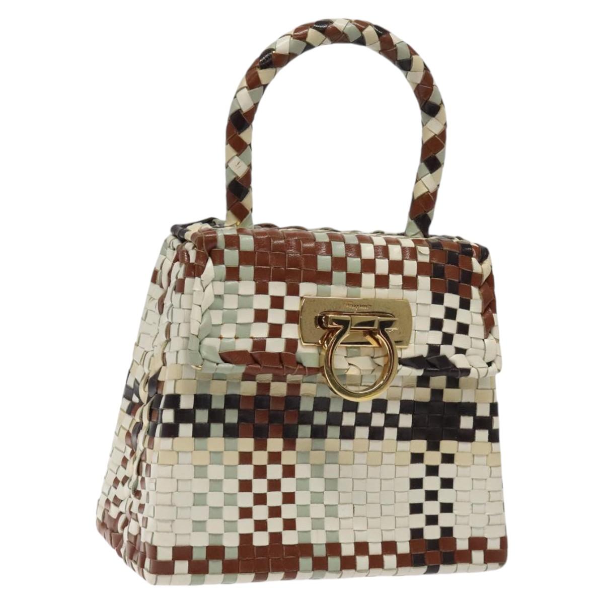 Salvatore Ferragamo Gancini, Multicolour, Leather, handbag