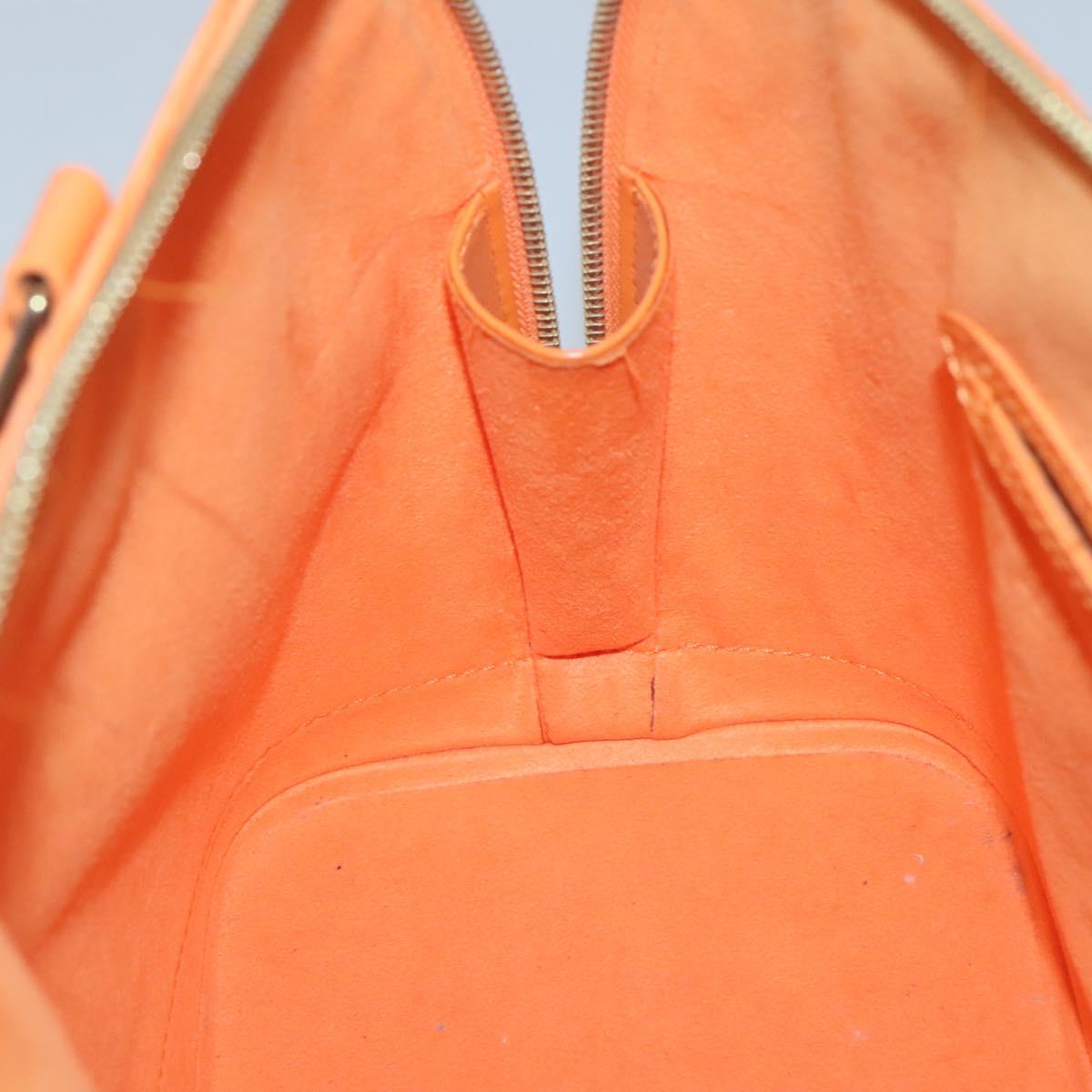 Louis Vuitton Alma, Orange, Leather, handbag