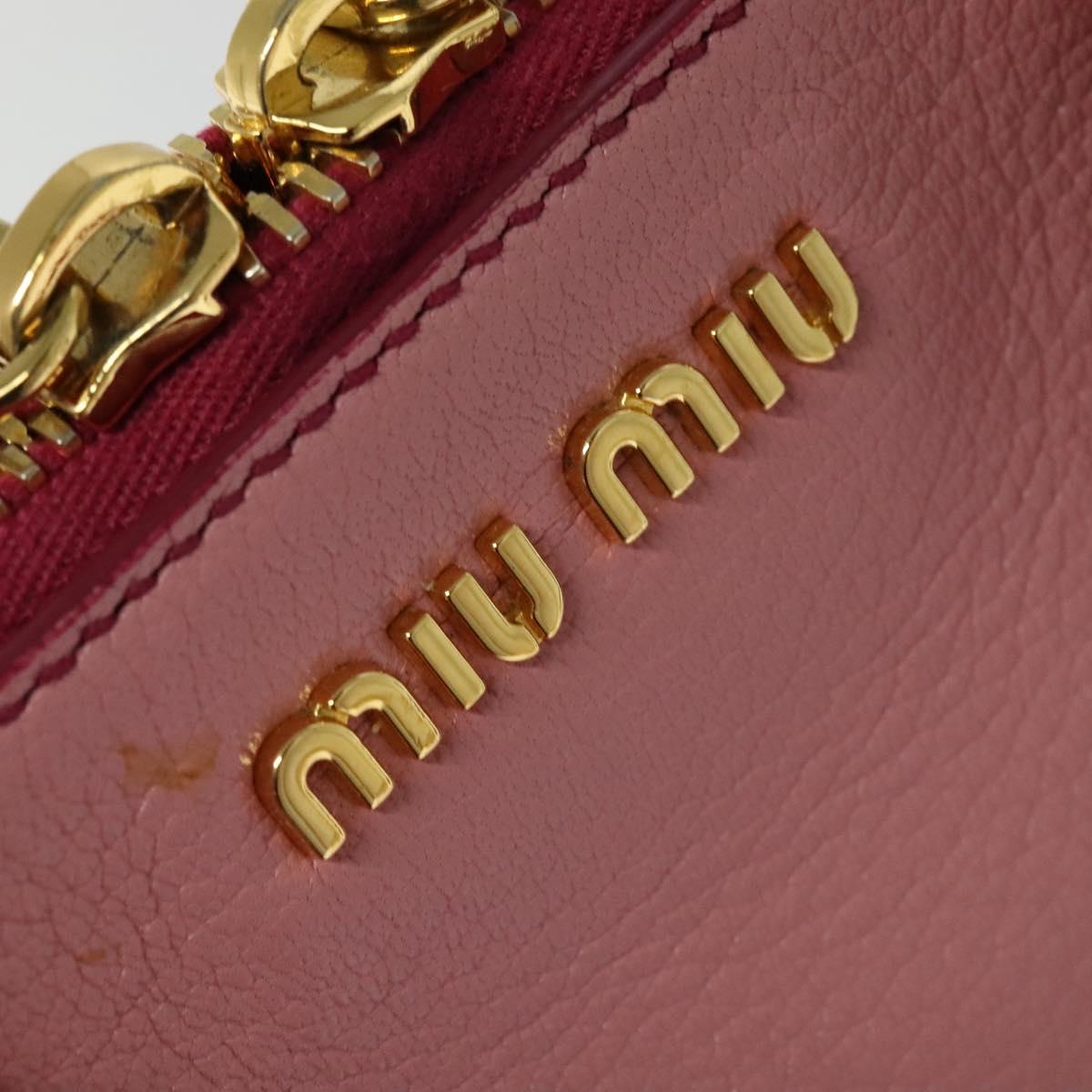 Miu Miu Madras, Pink, Leather, handbag
