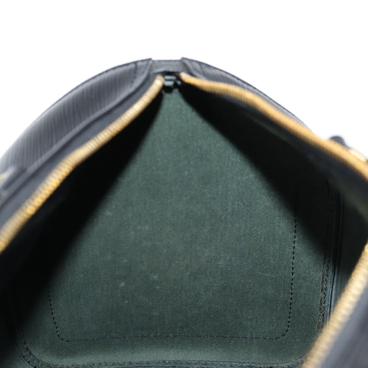 Louis Vuitton Speedy, Black, Leather, handbag