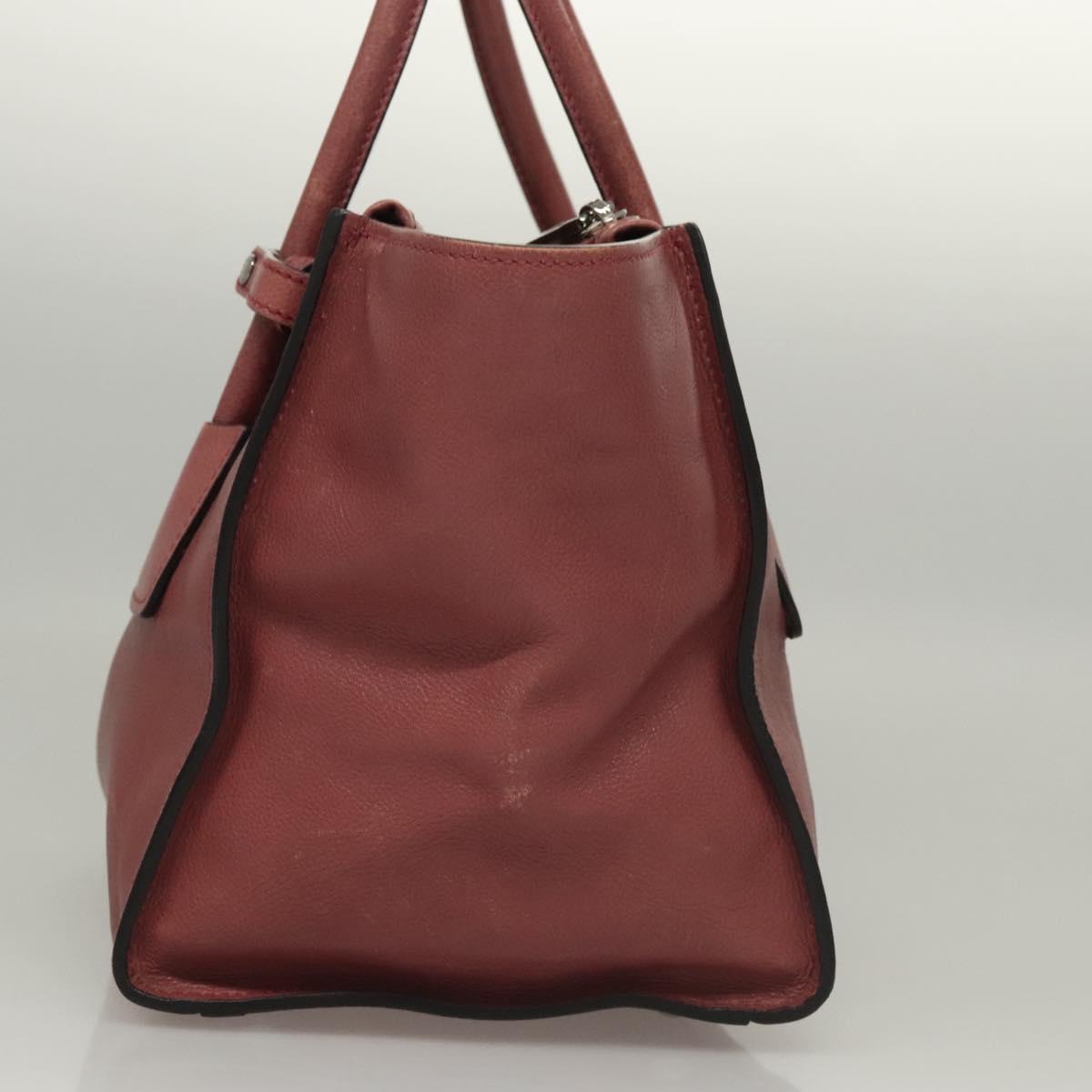 Prada Twin Pocket, Burgundy, Leather, handbag