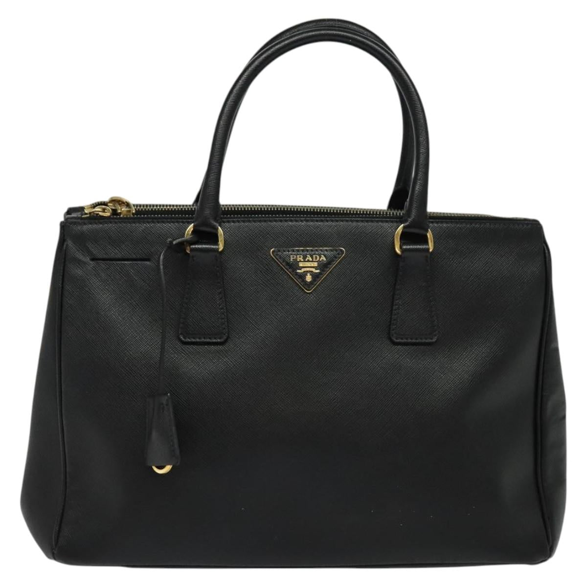 Prada Galleria, Black, Leather, handbag