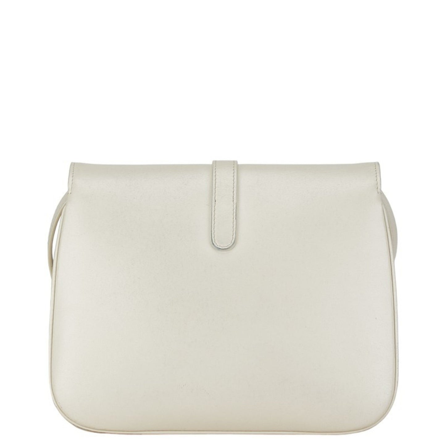 Céline Tabou, White, Leather, shoulder