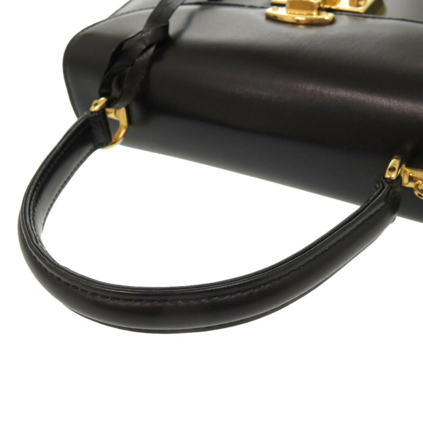 Gucci Lady Lock, Black, Leather, handbag