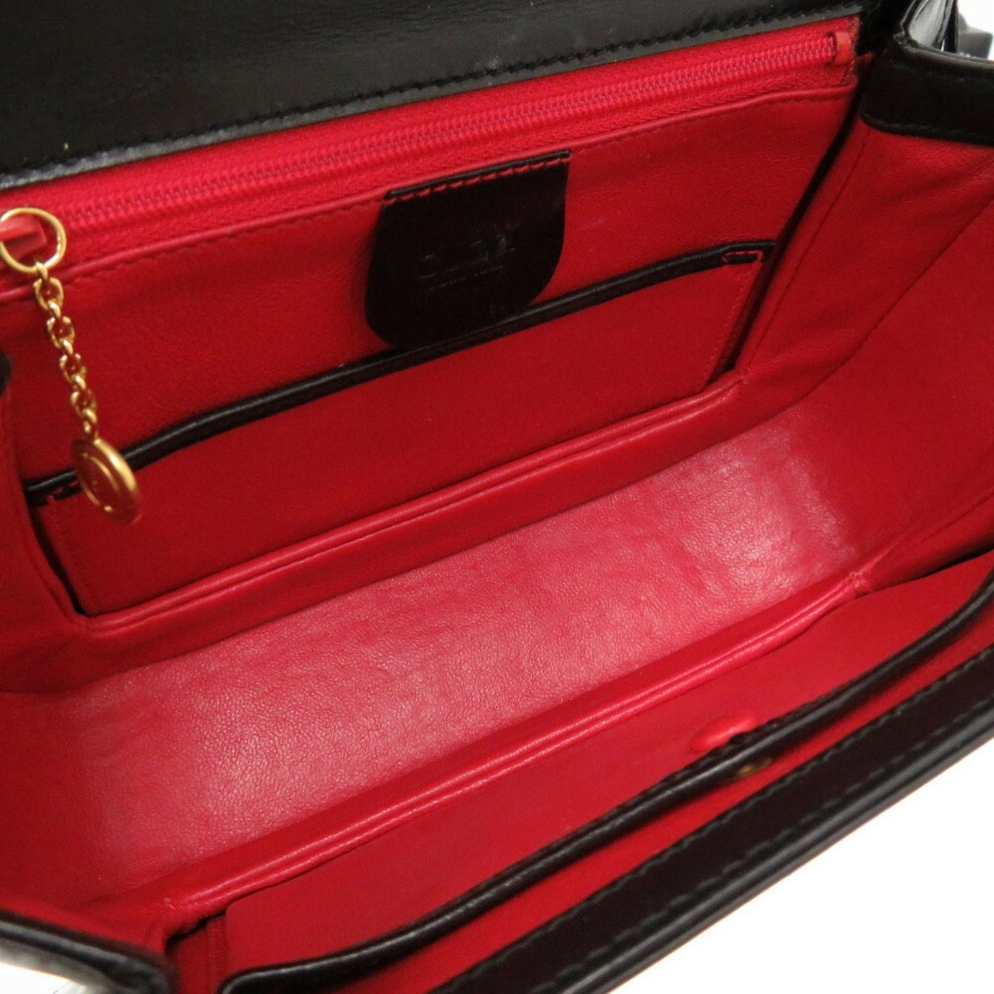 Gucci Lady Lock, Black, Leather, handbag