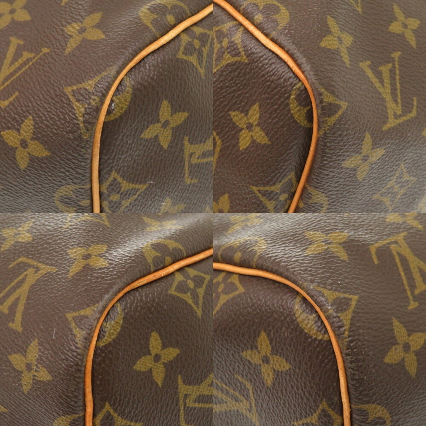 Louis Vuitton Keepall Bandouliere 55, Brown, Canvas, travel