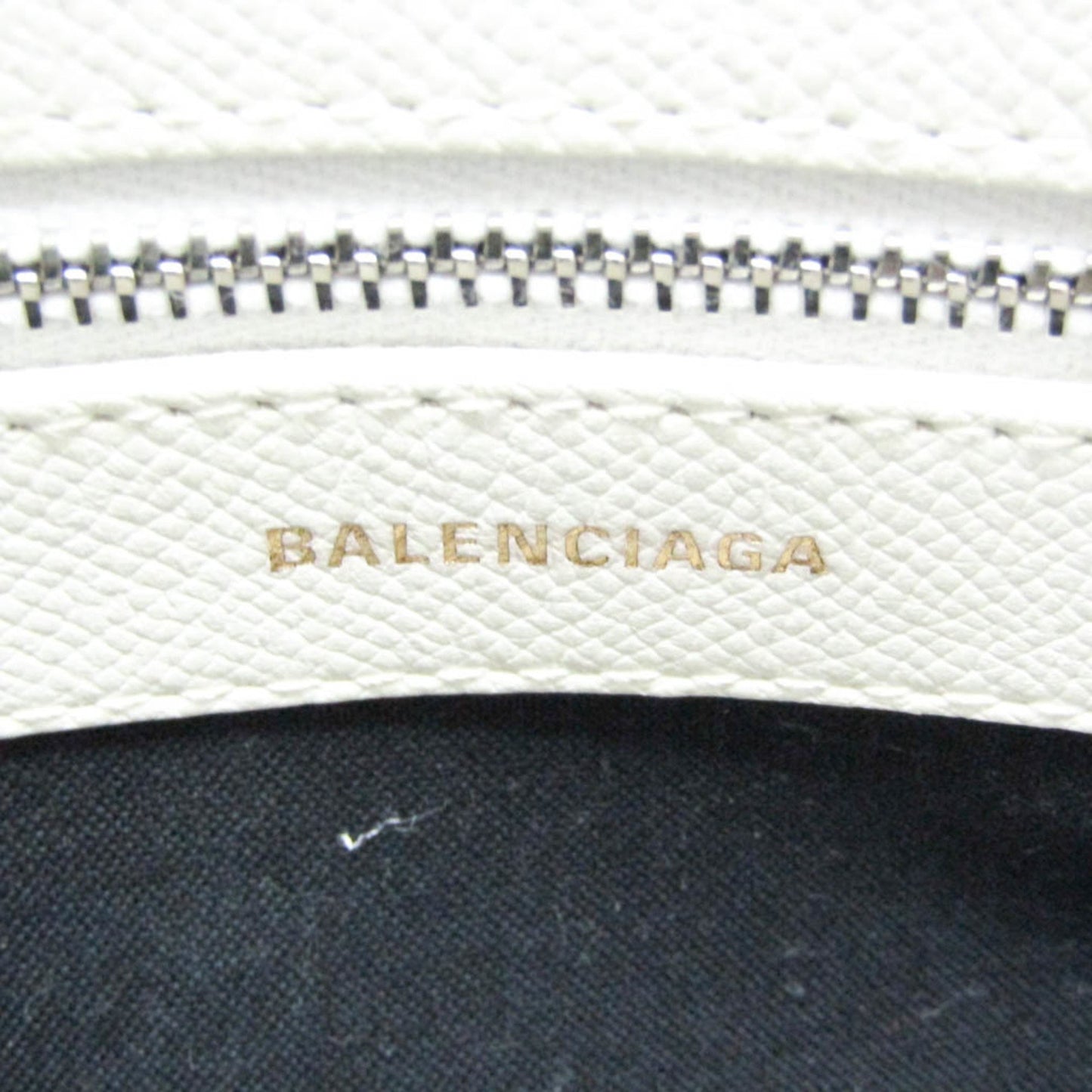 Balenciaga Ville Top Handle, White, Leather, handbag