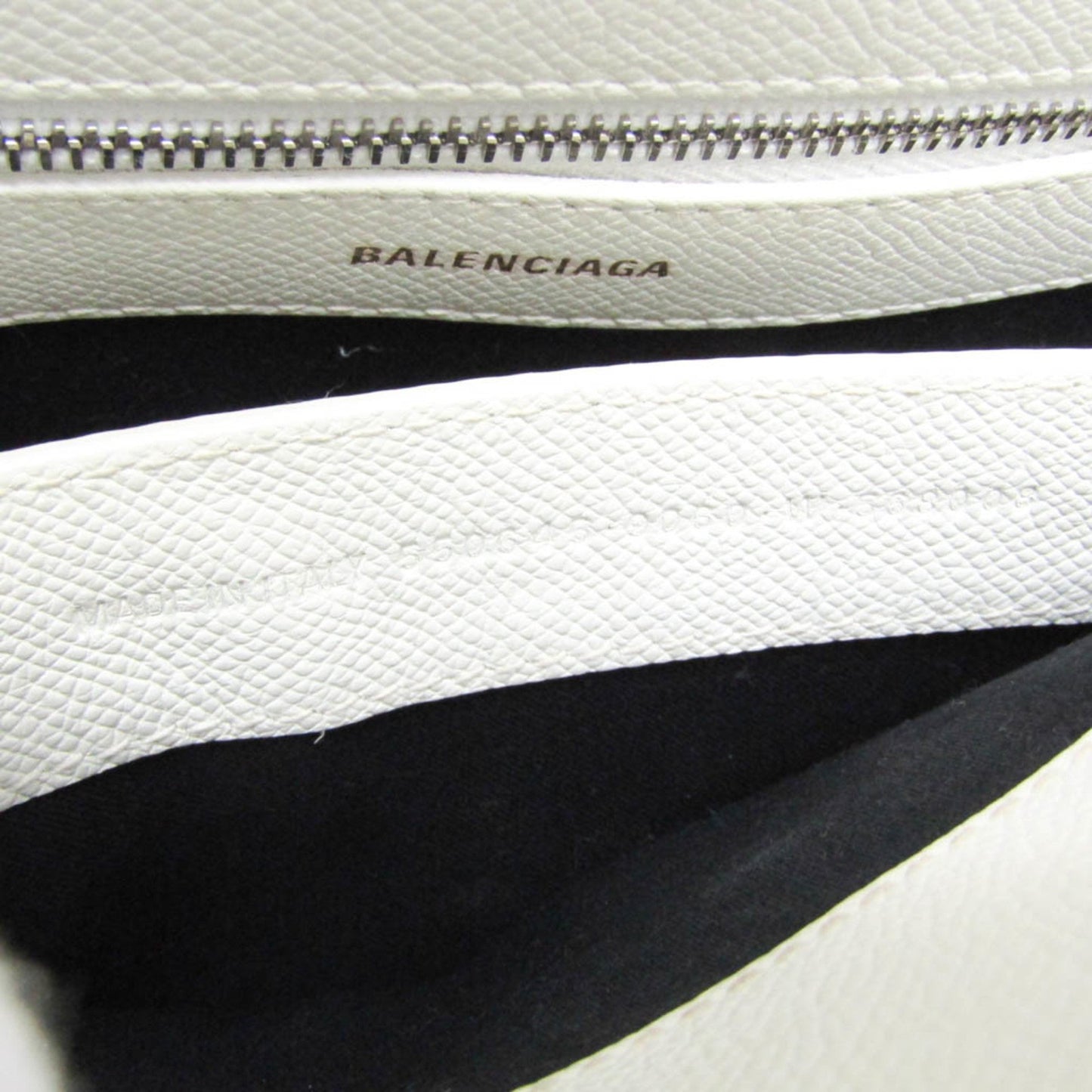Balenciaga Ville Top Handle, White, Leather, handbag