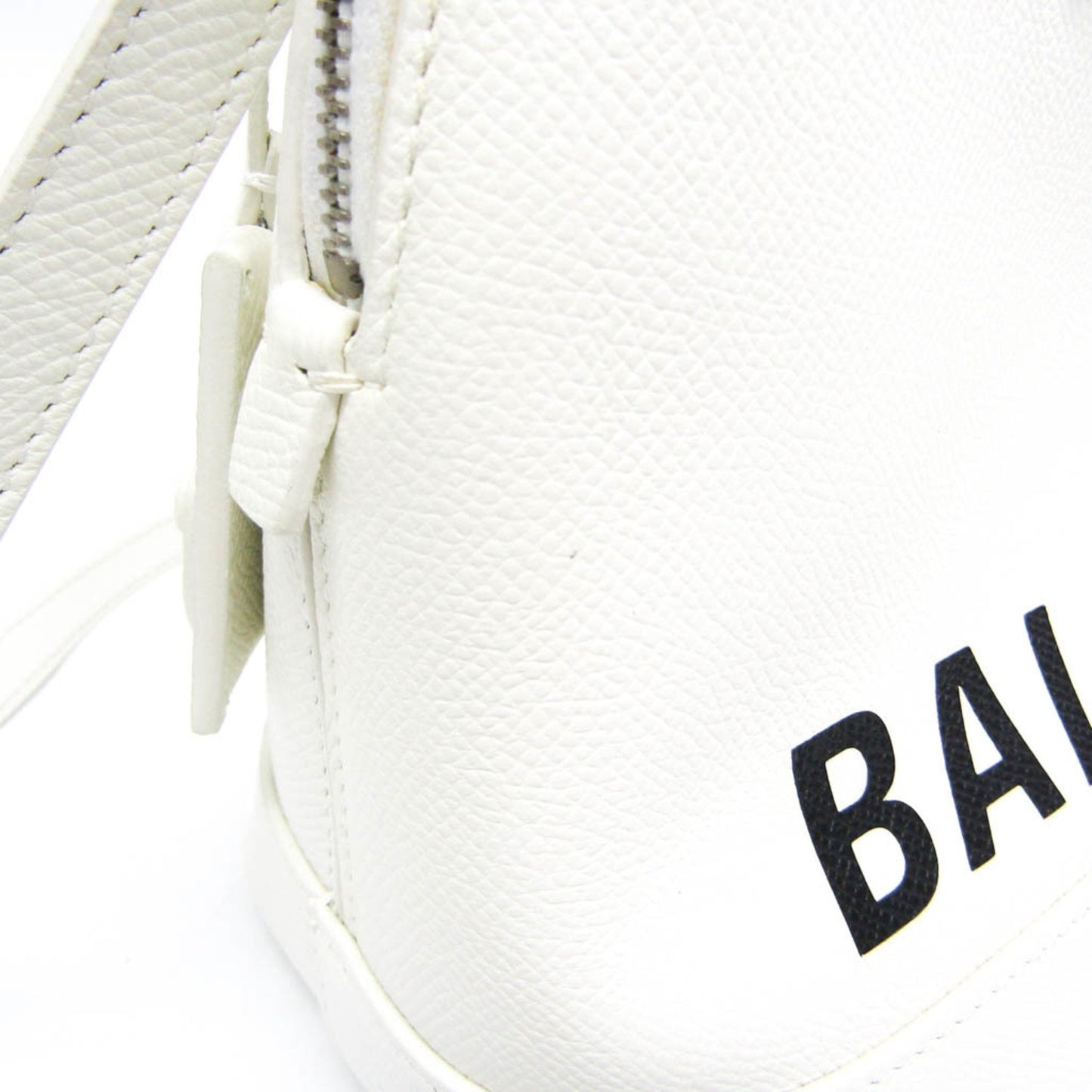Balenciaga Ville Top Handle, White, Leather, handbag