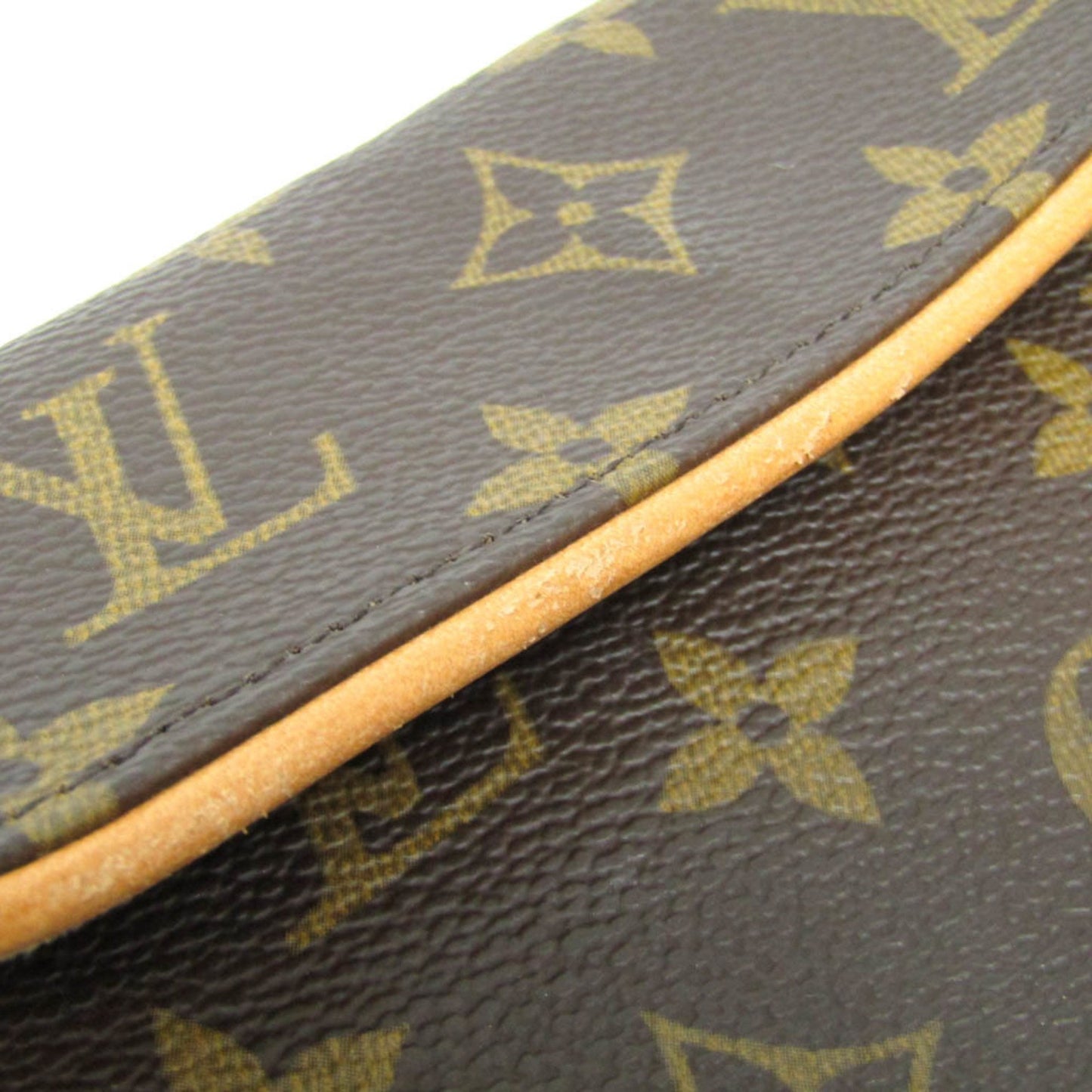 Louis Vuitton Pochette florentine, Brown, Canvas, clutch