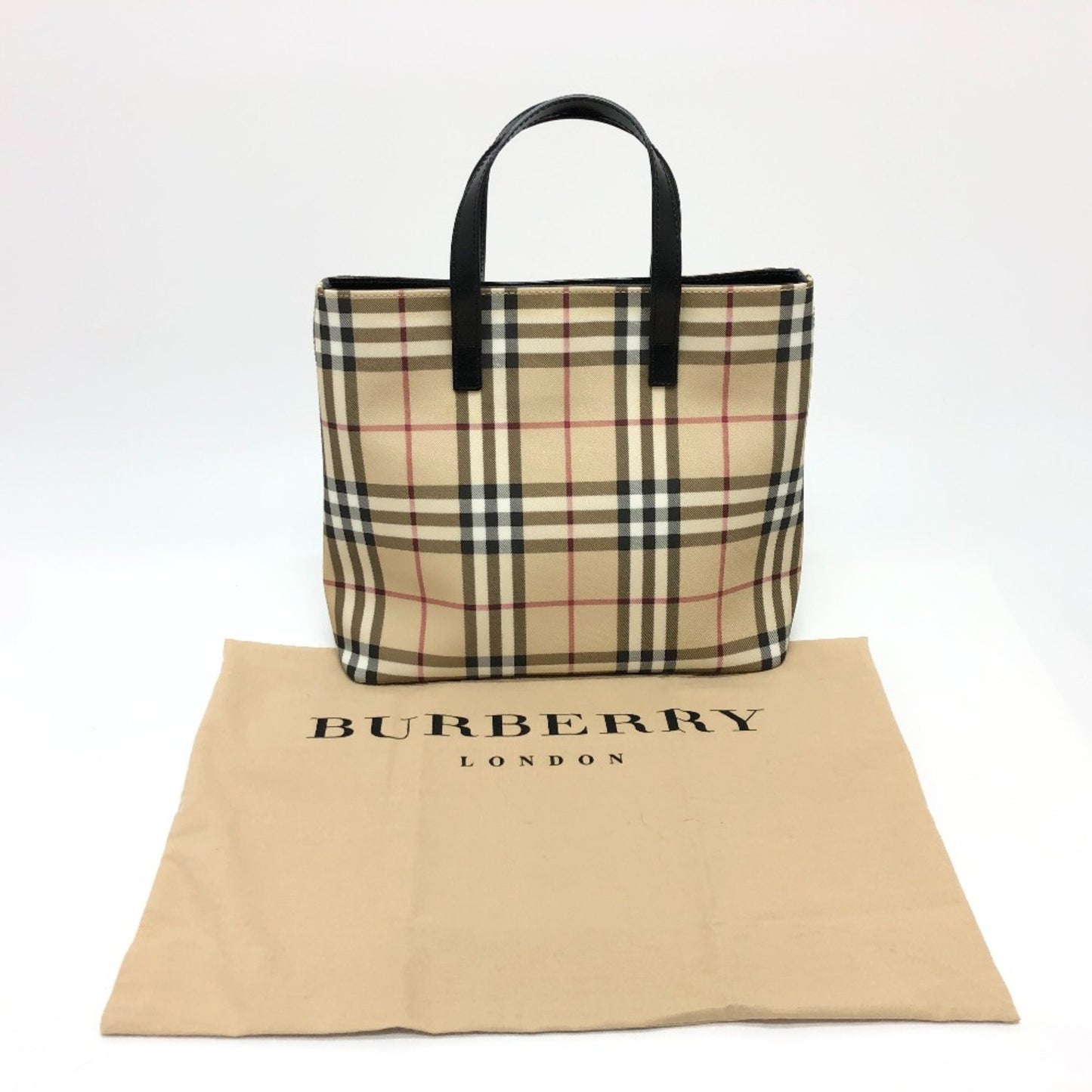 Burberry Nova Check, Beige, Canvas, handbag