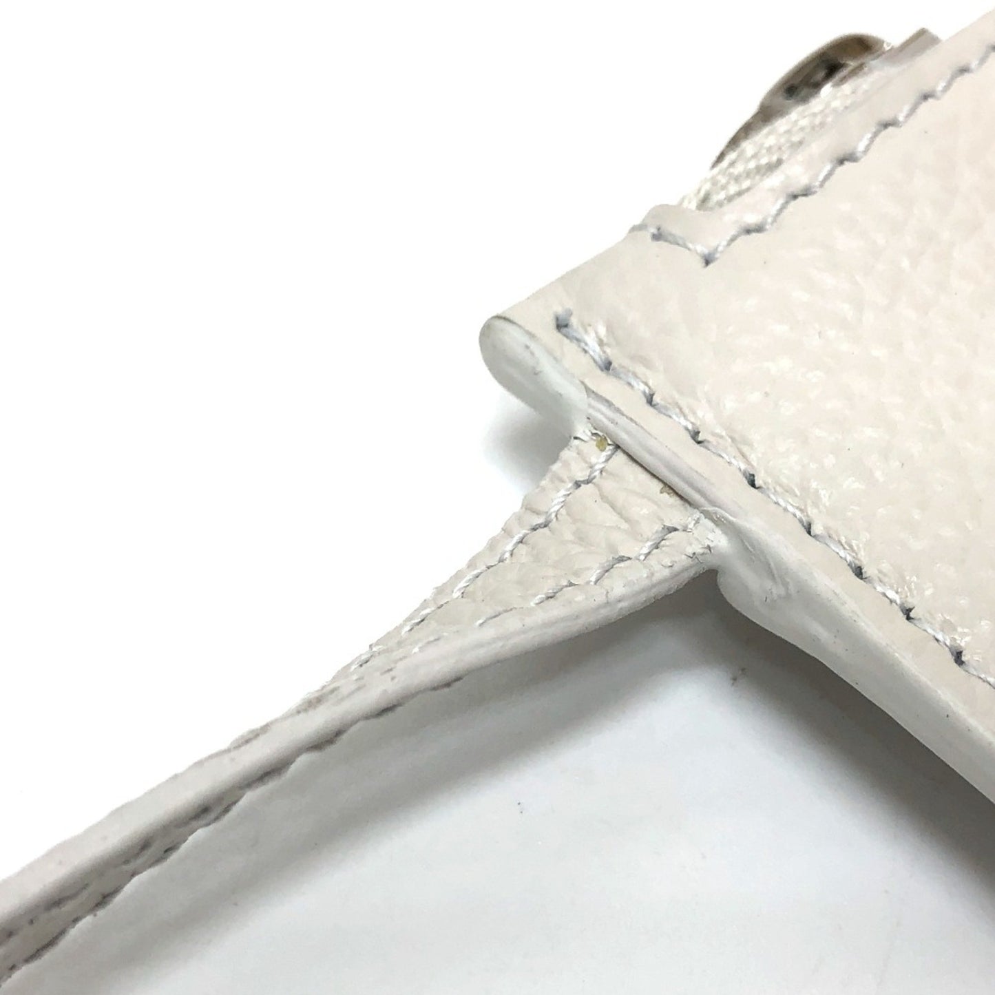 Balenciaga North South, White, Leather, shoulder