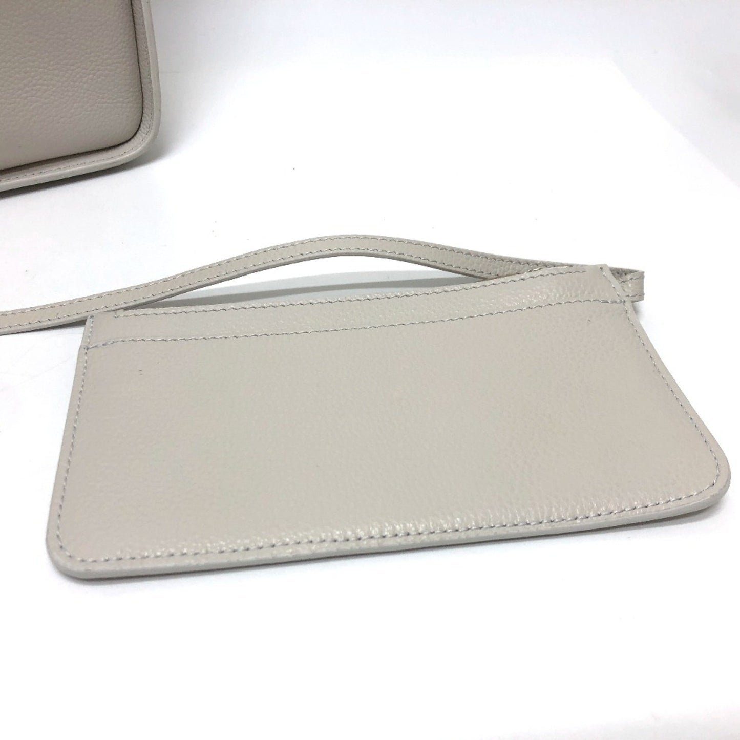 Balenciaga North South, White, Leather, shoulder