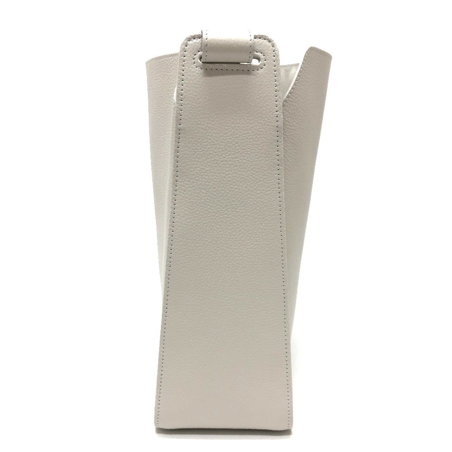 Balenciaga North South, White, Leather, shoulder