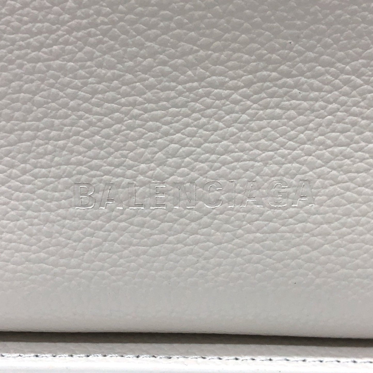 Balenciaga North South, White, Leather, shoulder