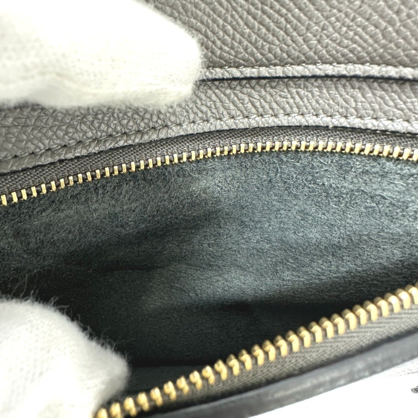 Céline Belt, Grey, Leather, handbag