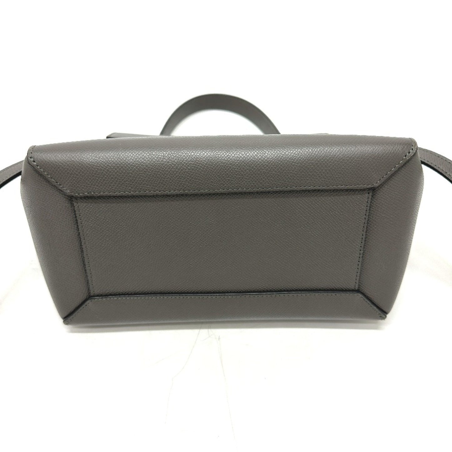 Céline Belt, Grey, Leather, handbag