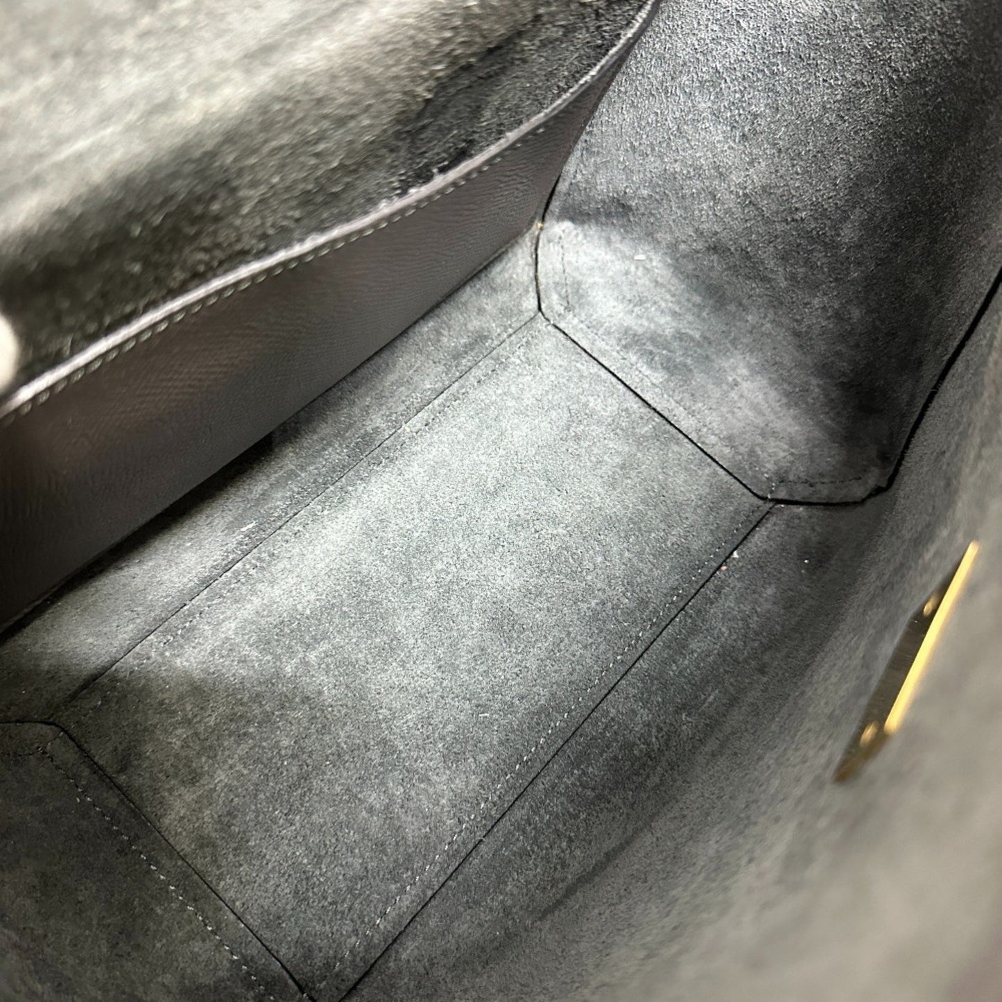 Céline Belt, Grey, Leather, handbag