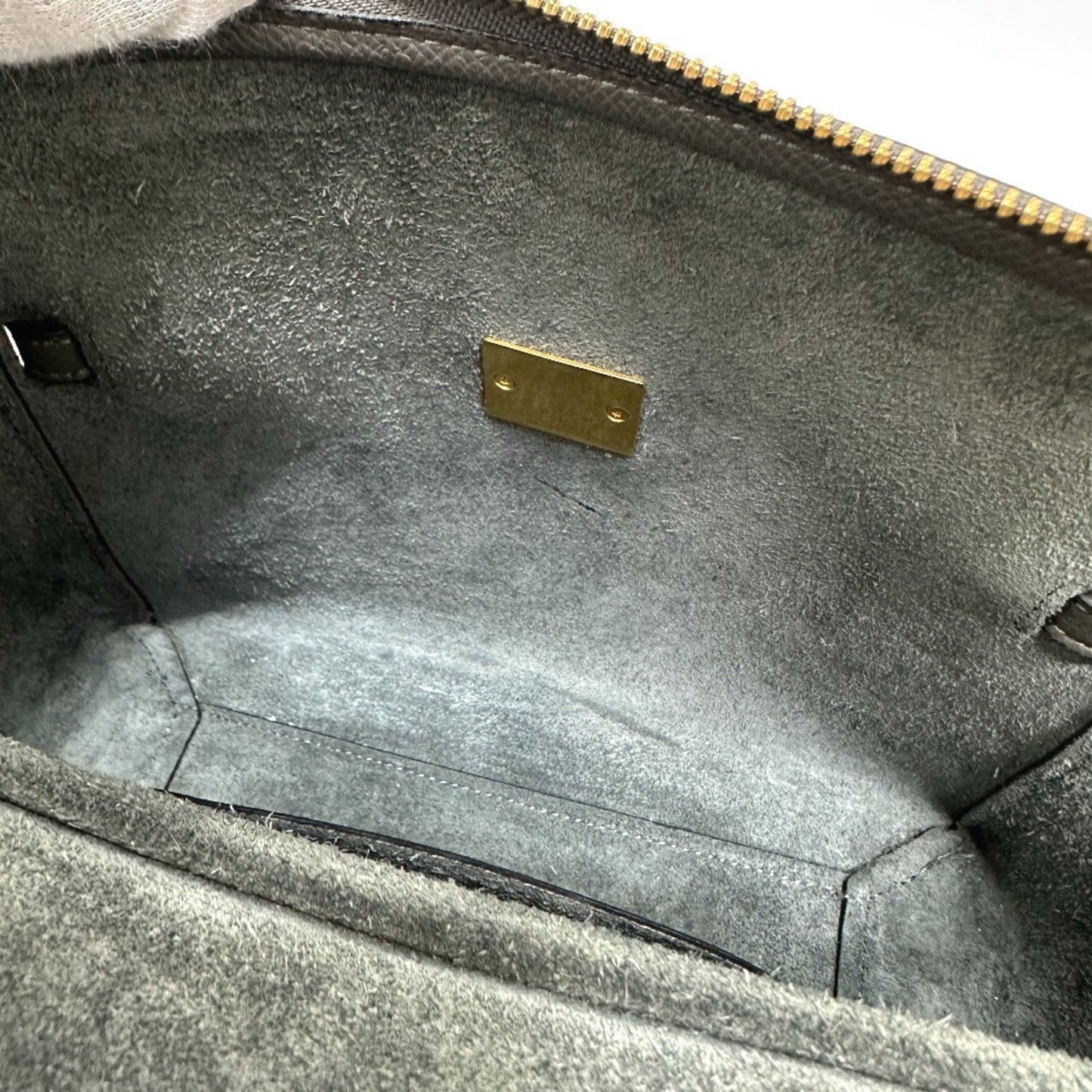 Céline Belt, Grey, Leather, handbag