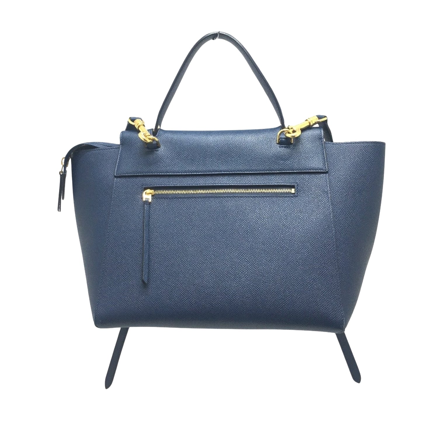 Céline Belt, Navy, Leather, handbag