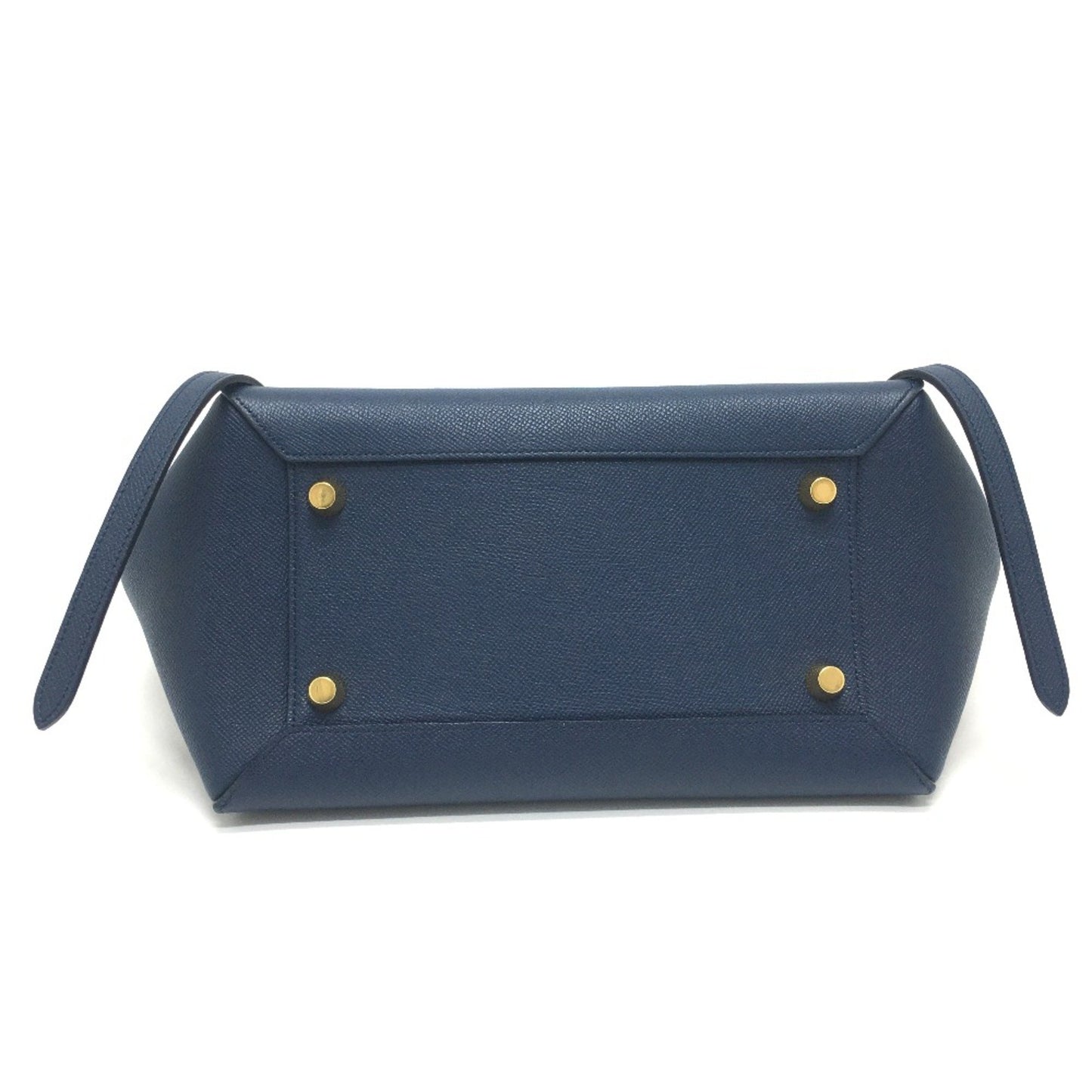 Céline Belt, Navy, Leather, handbag