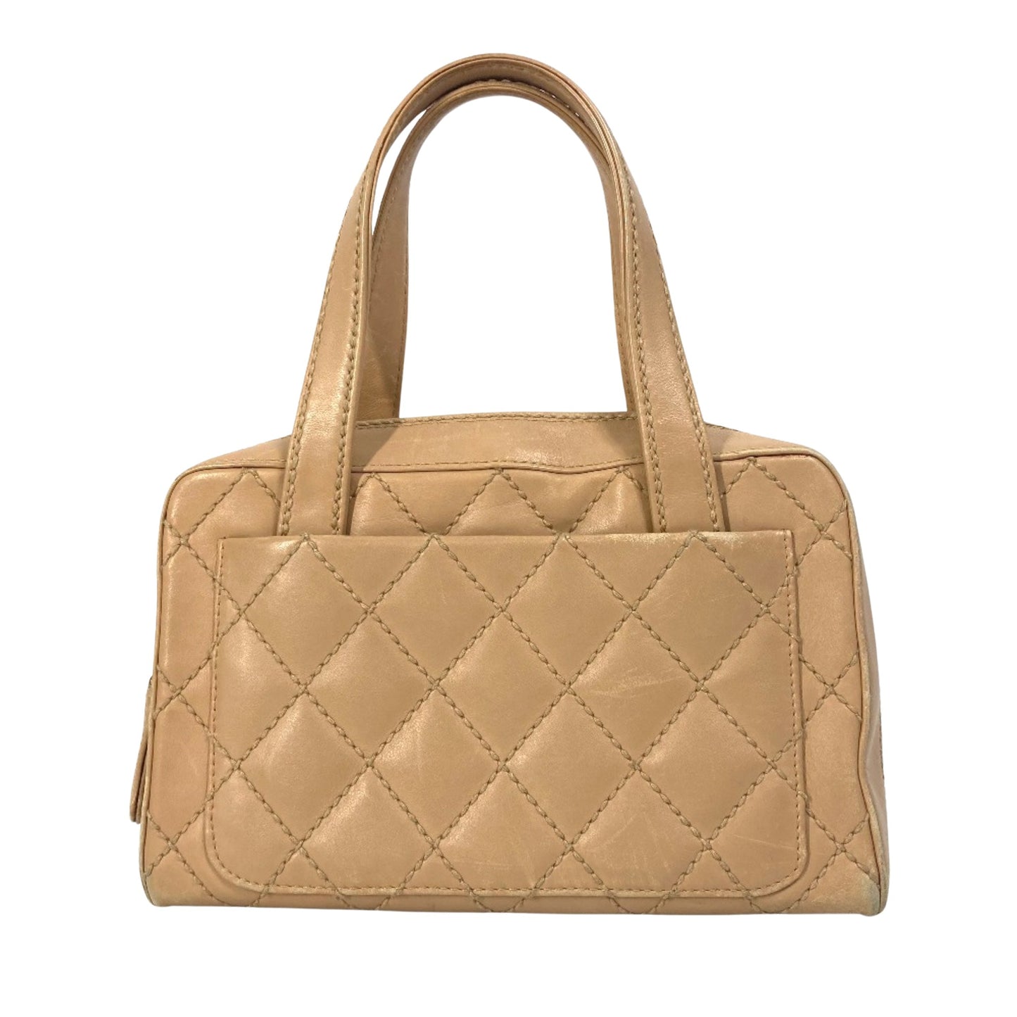 Chanel Wild stitch, Brown, Leather, handbag
