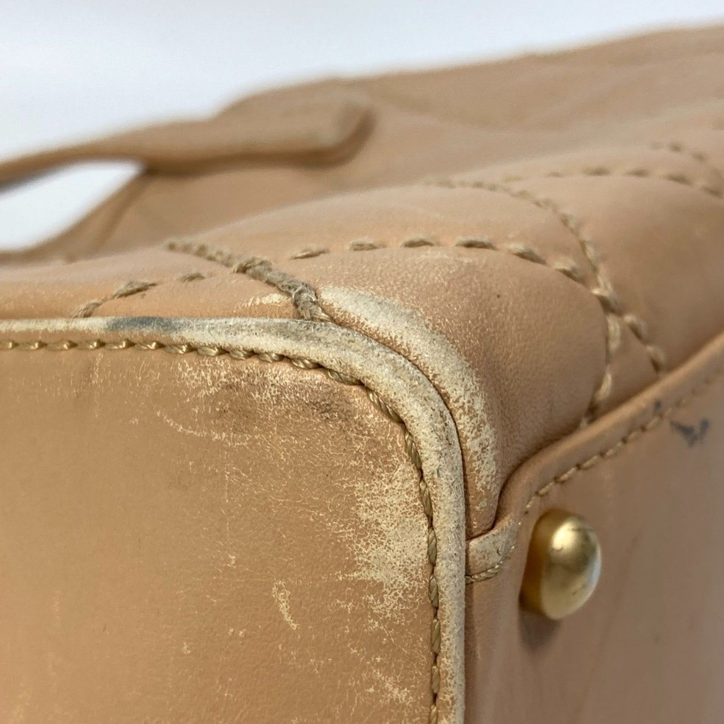 Chanel Wild stitch, Brown, Leather, handbag
