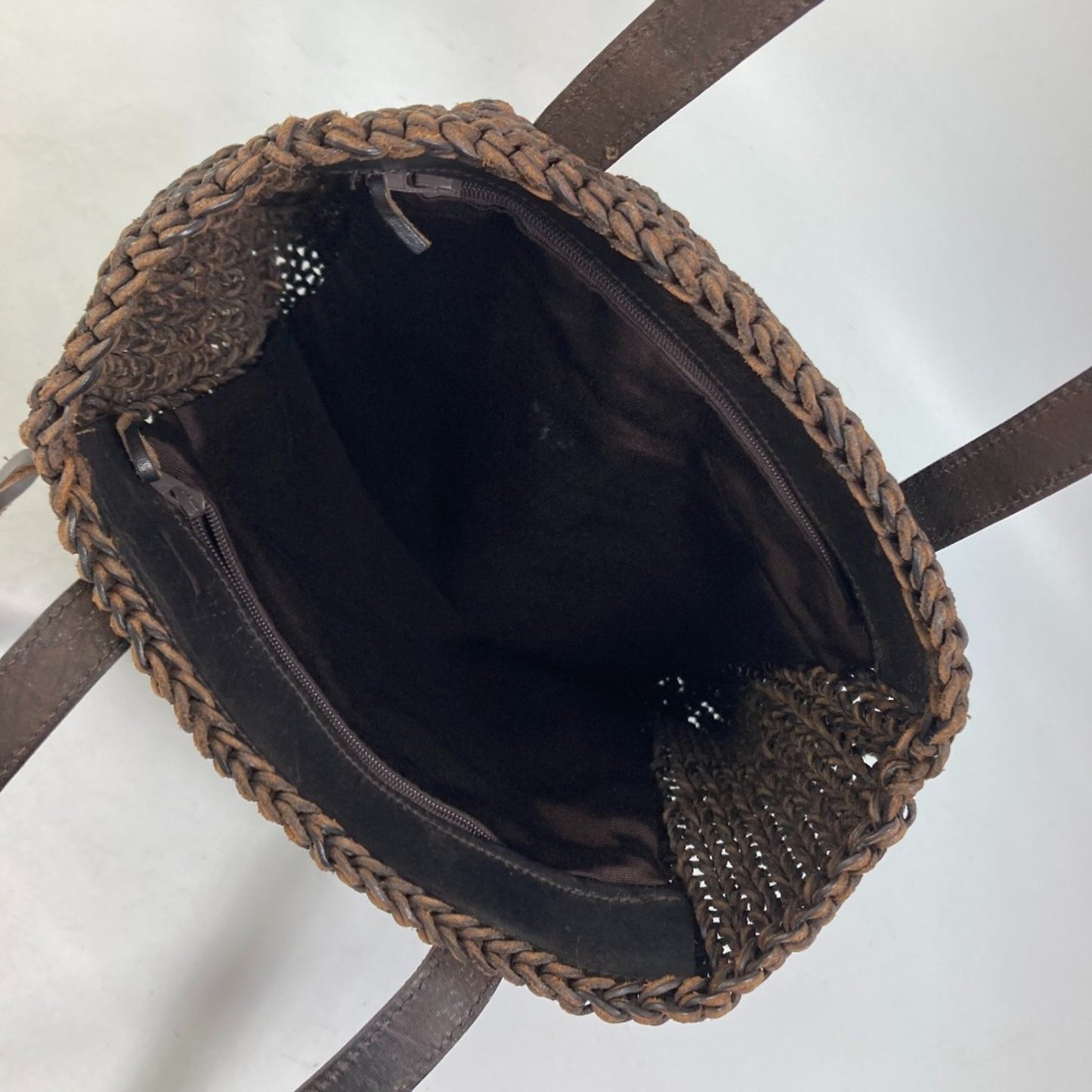 Chanel Cabas, Brown, Leather, handbag