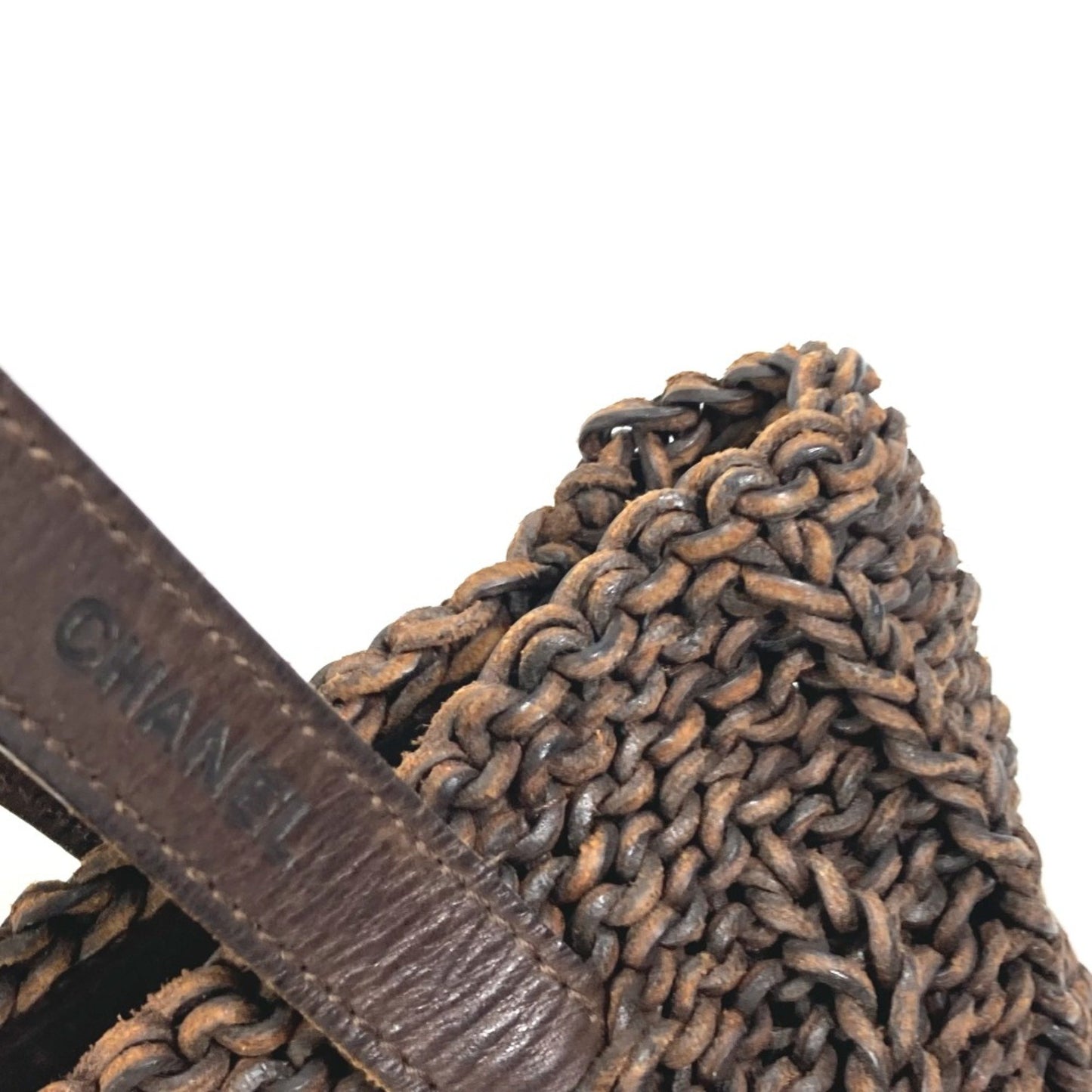 Chanel Cabas, Brown, Leather, handbag