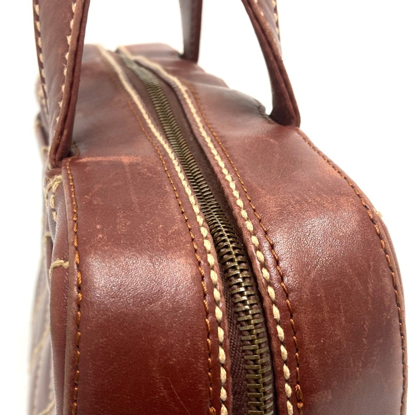 Chanel Wild stitch, Brown, Leather, handbag