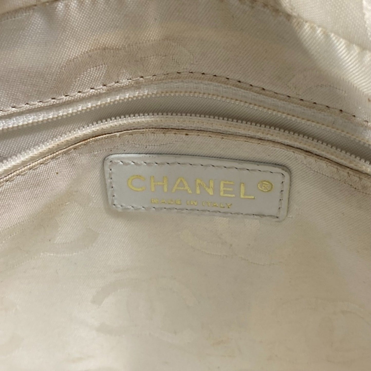 Chanel Wild stitch, White, Leather, handbag