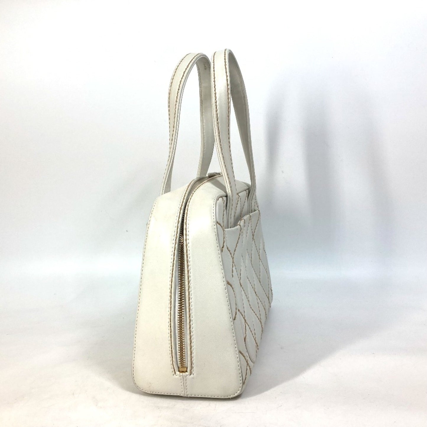 Chanel Wild stitch, White, Leather, handbag