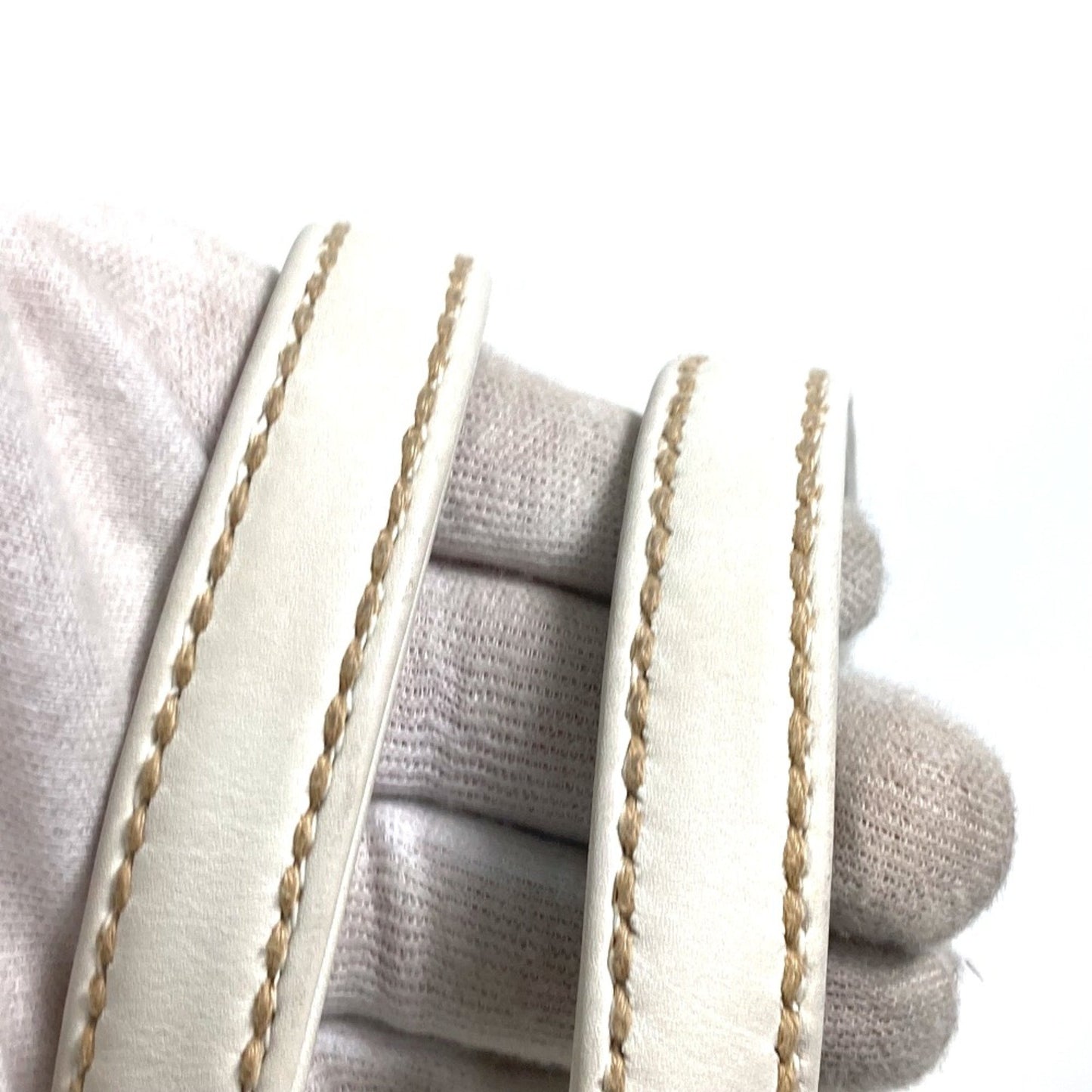 Chanel Wild stitch, White, Leather, handbag