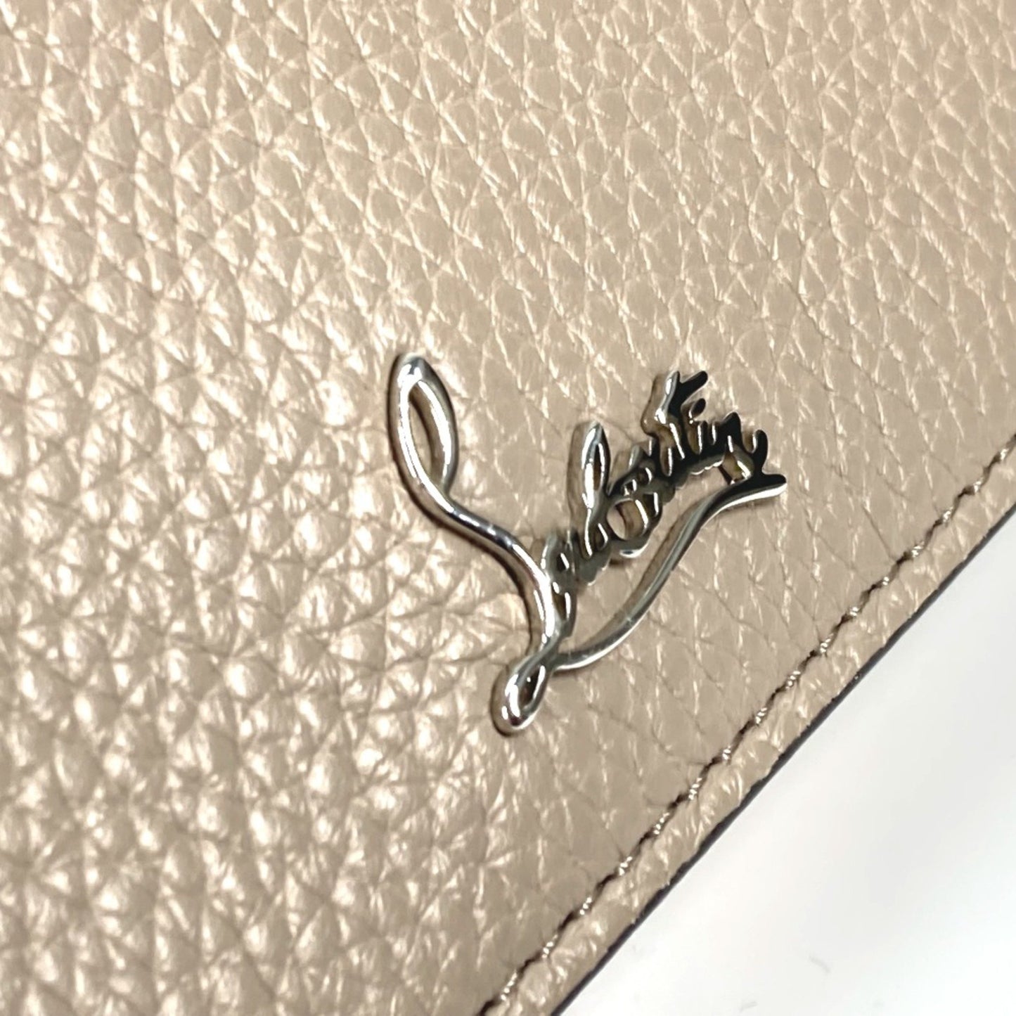 Christian Louboutin, Beige, Leather, clutch