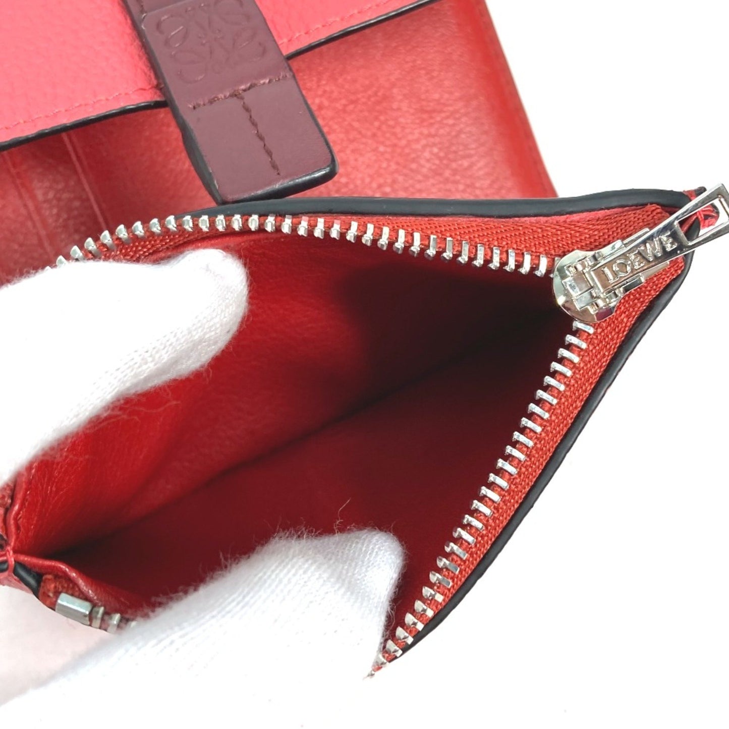 Loewe Trifold Wallet, Pink, Leather, wallet
