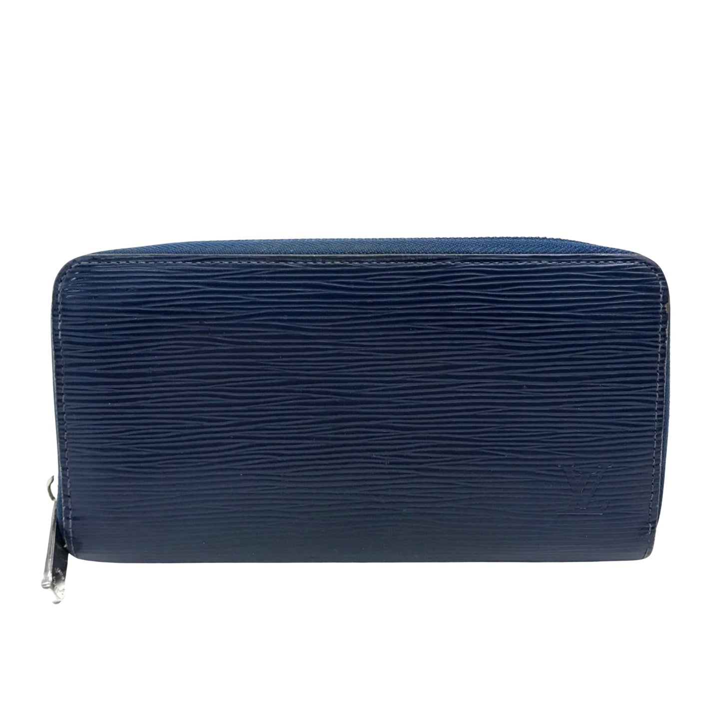 Louis Vuitton Zippy wallet, Navy, Leather, wallet