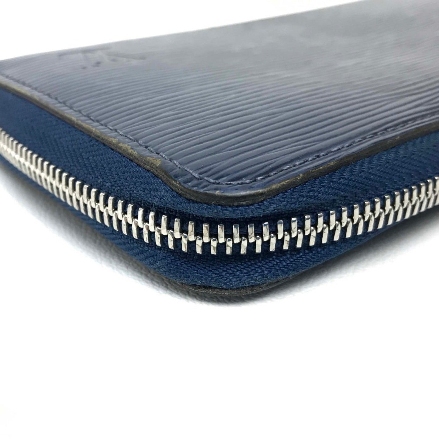 Louis Vuitton Zippy wallet, Navy, Leather, wallet