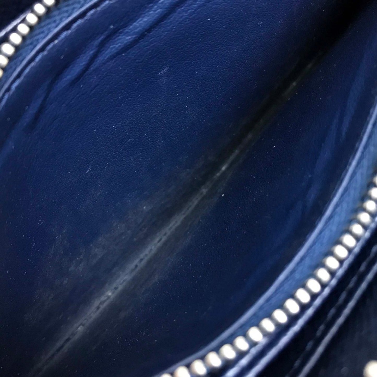Louis Vuitton Zippy wallet, Navy, Leather, wallet