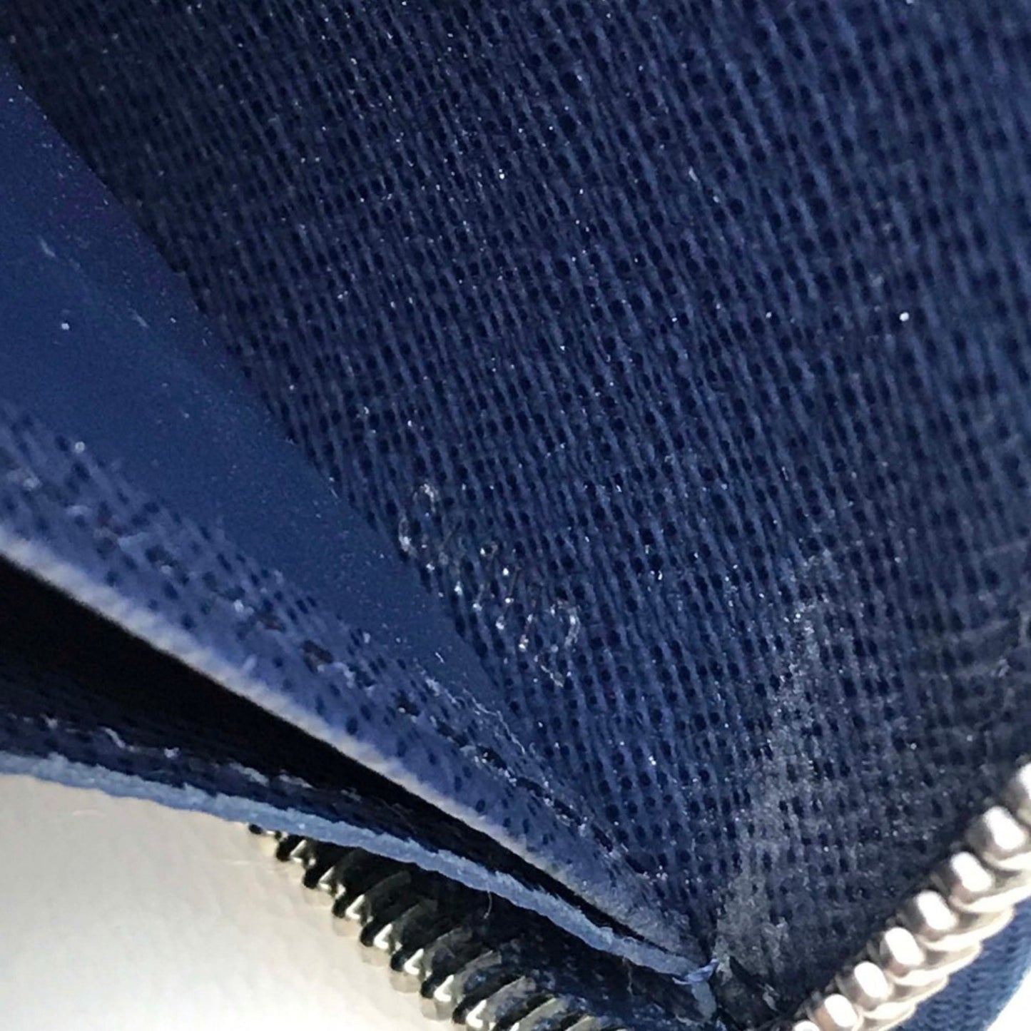 Louis Vuitton Zippy wallet, Navy, Leather, wallet