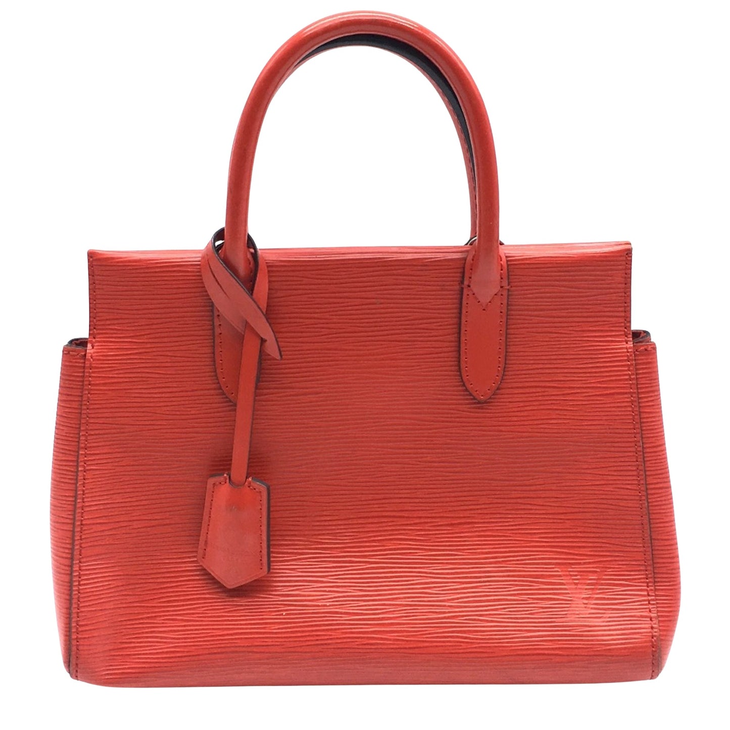 Louis Vuitton Marly, Red, Leather, handbag