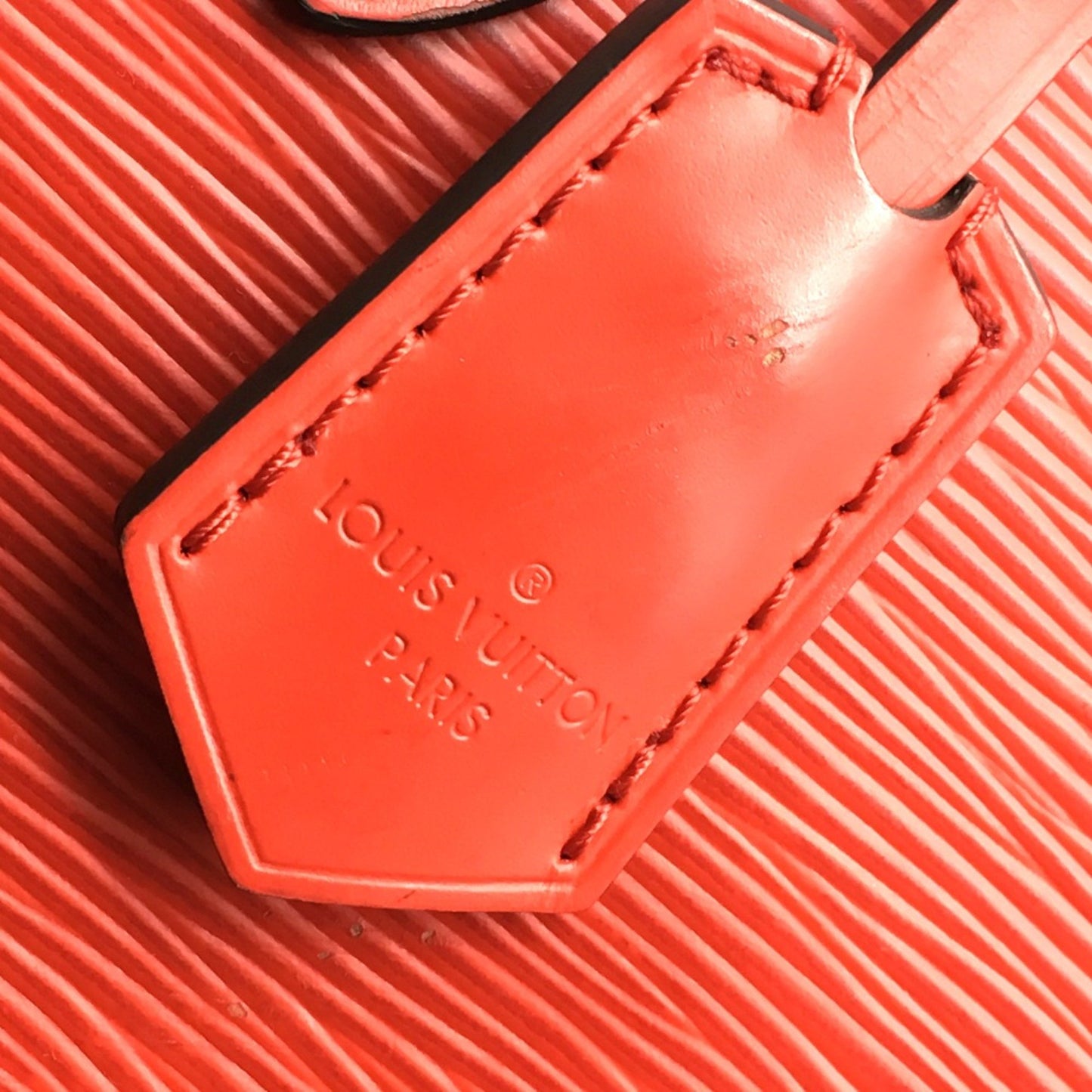 Louis Vuitton Marly, Red, Leather, handbag