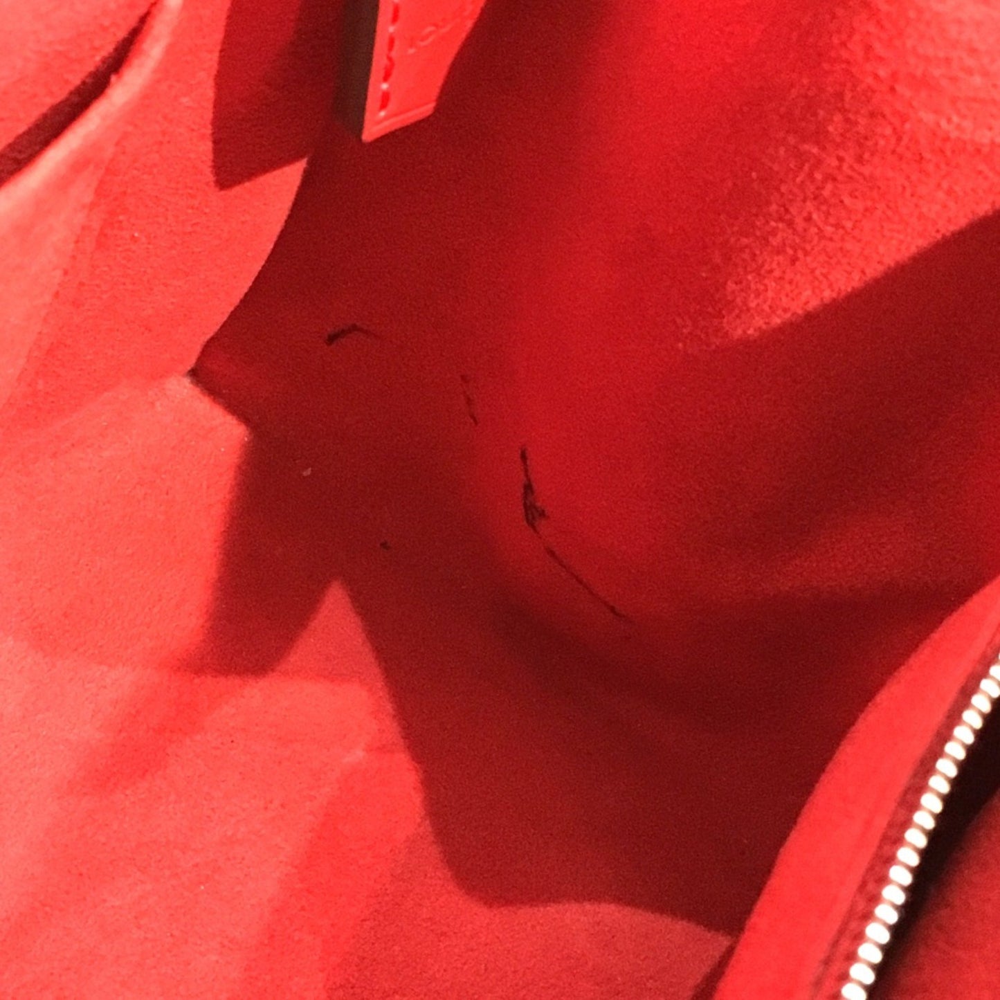 Louis Vuitton Marly, Red, Leather, handbag