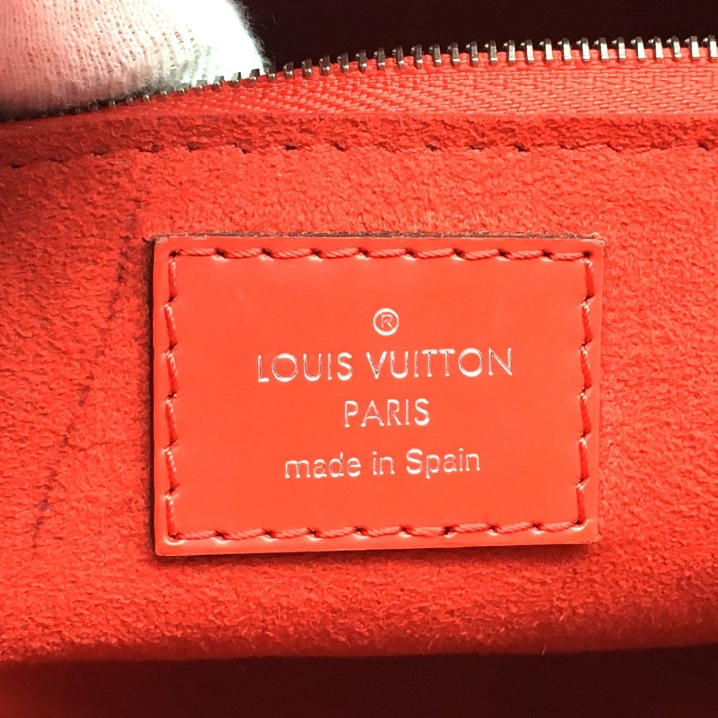 Louis Vuitton Marly, Red, Leather, handbag