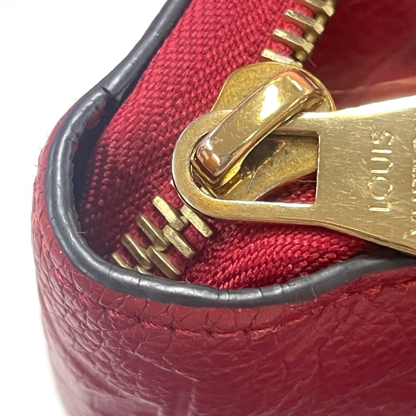 Louis Vuitton Zippy wallet, Red, Leather, wallet