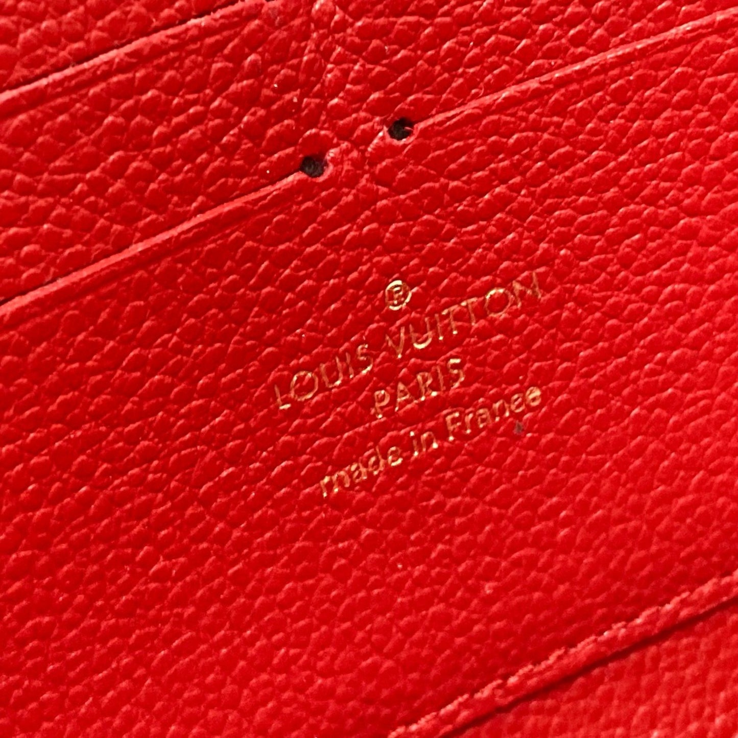 Louis Vuitton Zippy wallet, Red, Leather, wallet