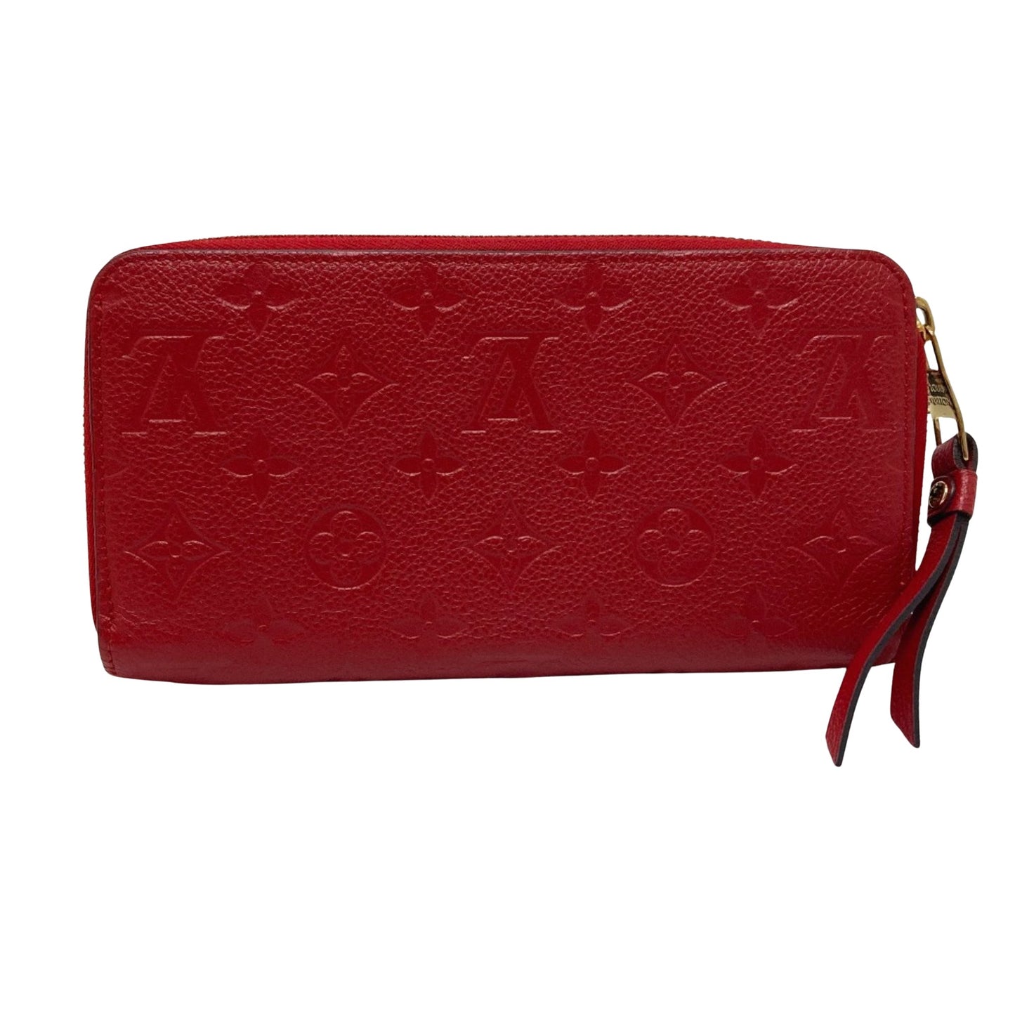 Louis Vuitton Zippy wallet, Red, Leather, wallet