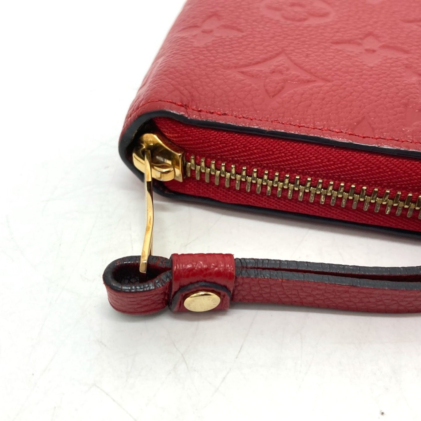 Louis Vuitton Zippy wallet, Red, Leather, wallet