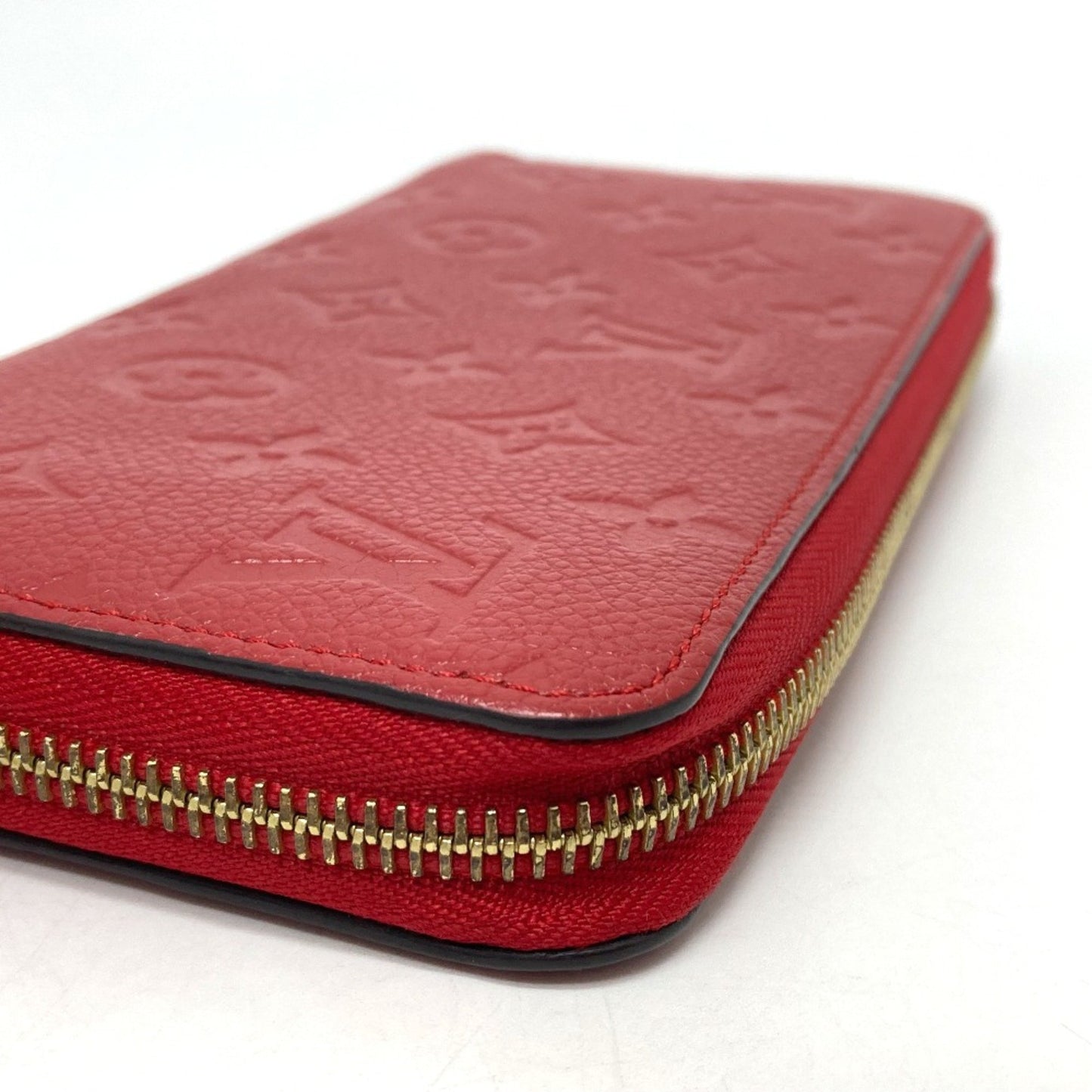 Louis Vuitton Zippy wallet, Red, Leather, wallet
