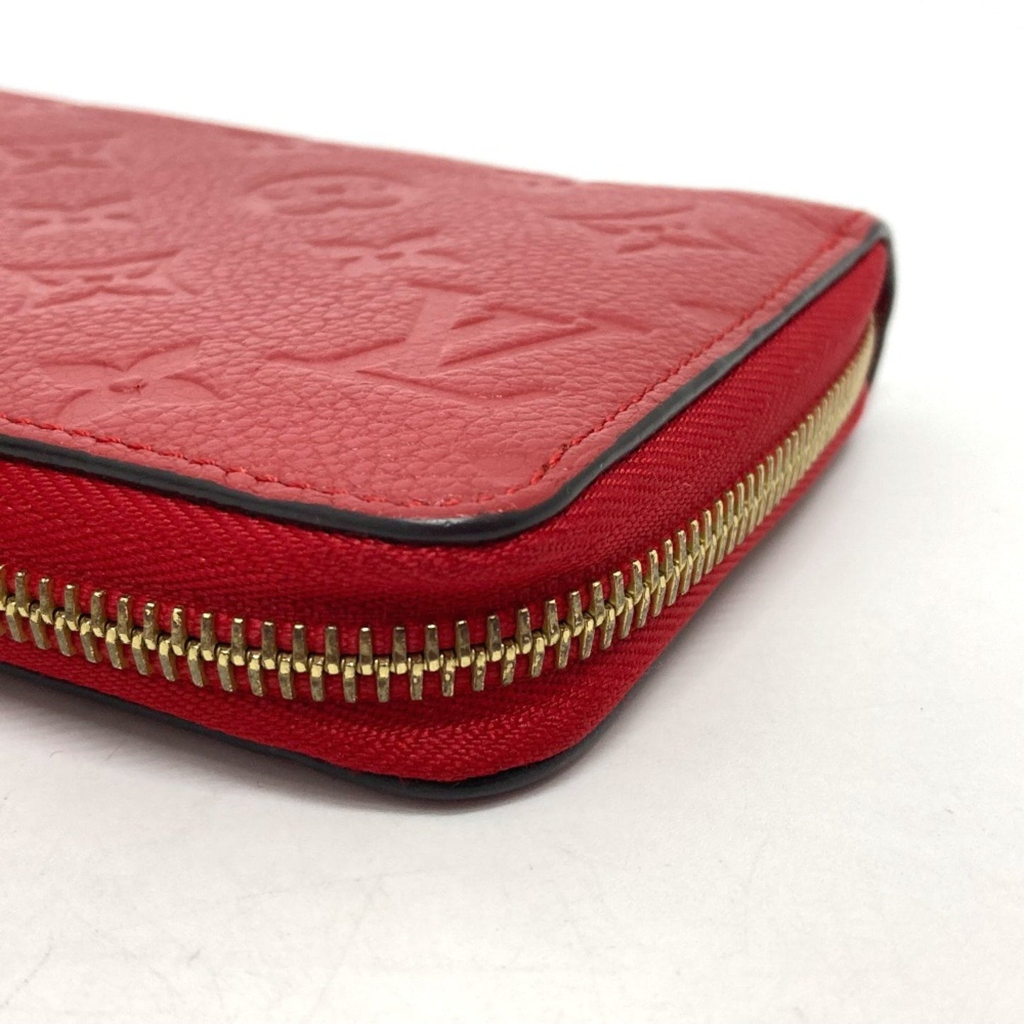 Louis Vuitton Zippy wallet, Red, Leather, wallet